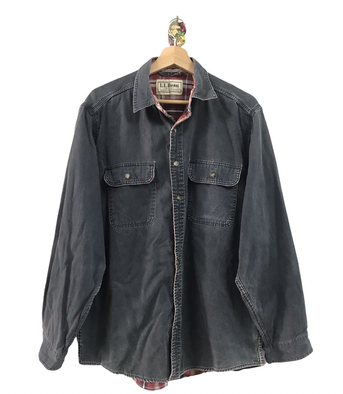 Flannel L. L Bean Flannel Jean TWo Pocket Tshirt Size US L / EU 52-54 / 3 - 1 Thumbnail