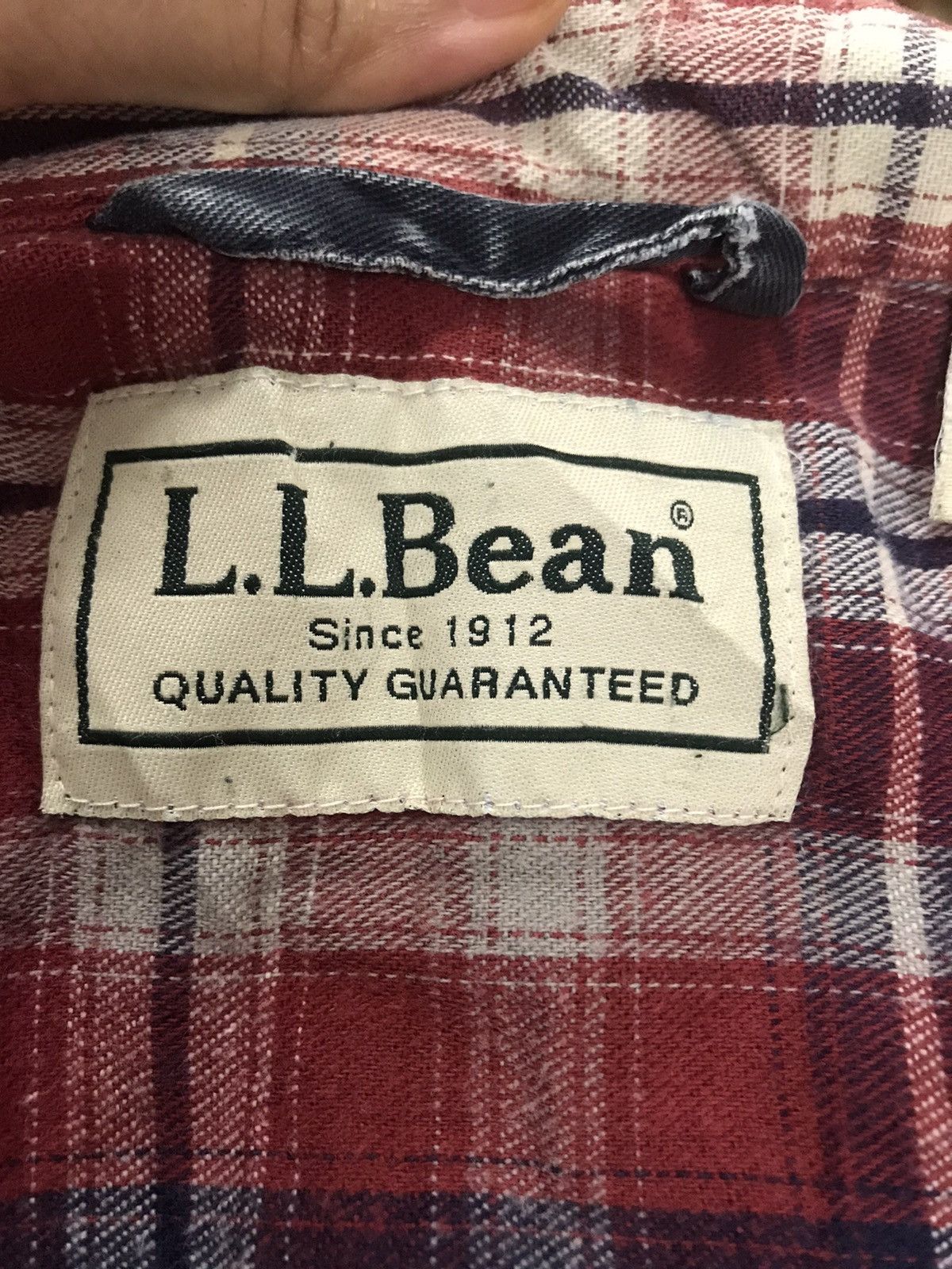 Flannel L. L Bean Flannel Jean TWo Pocket Tshirt Size US L / EU 52-54 / 3 - 8 Thumbnail