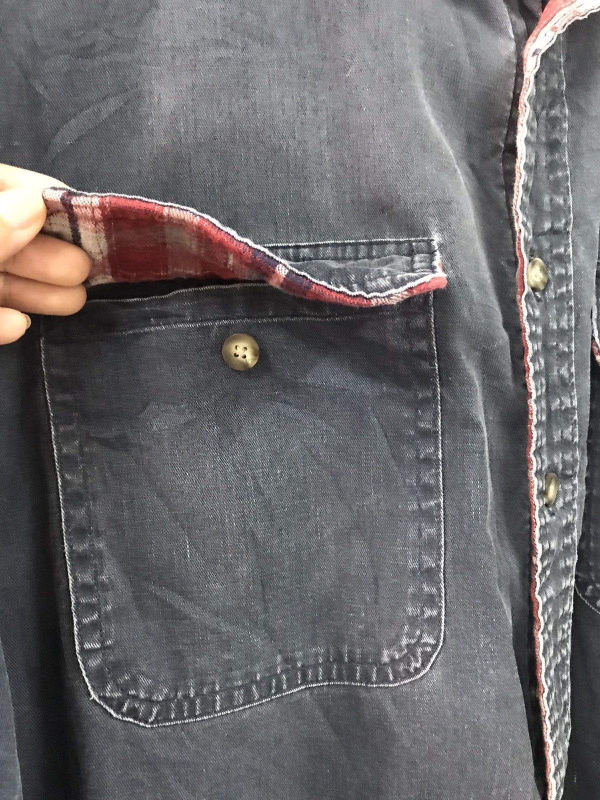 Flannel L. L Bean Flannel Jean TWo Pocket Tshirt Size US L / EU 52-54 / 3 - 7 Thumbnail