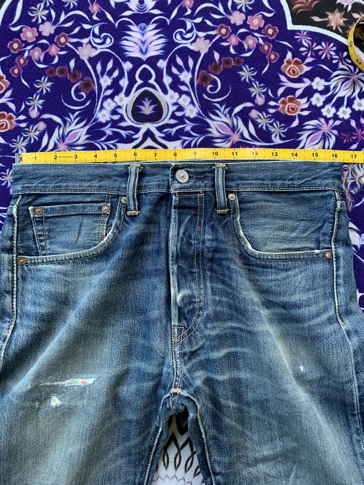 Levi's Vintage Clothing Levis 501 Distressed Denim Size US 32 / EU 48 - 17 Thumbnail