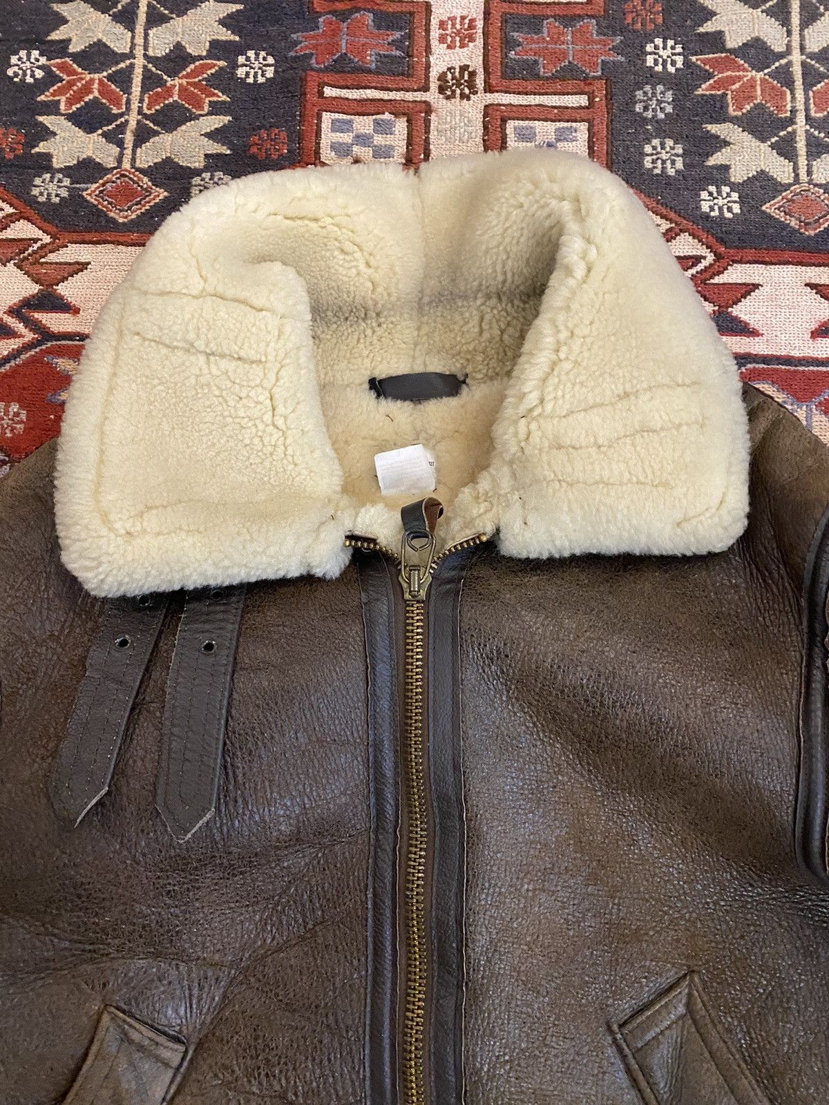 Japanese Brand × Vintage Vintage Sheepskin Shearling B-3 Avitor Bomber Jacket Size US M / EU 48-50 / 2 - 4 Thumbnail