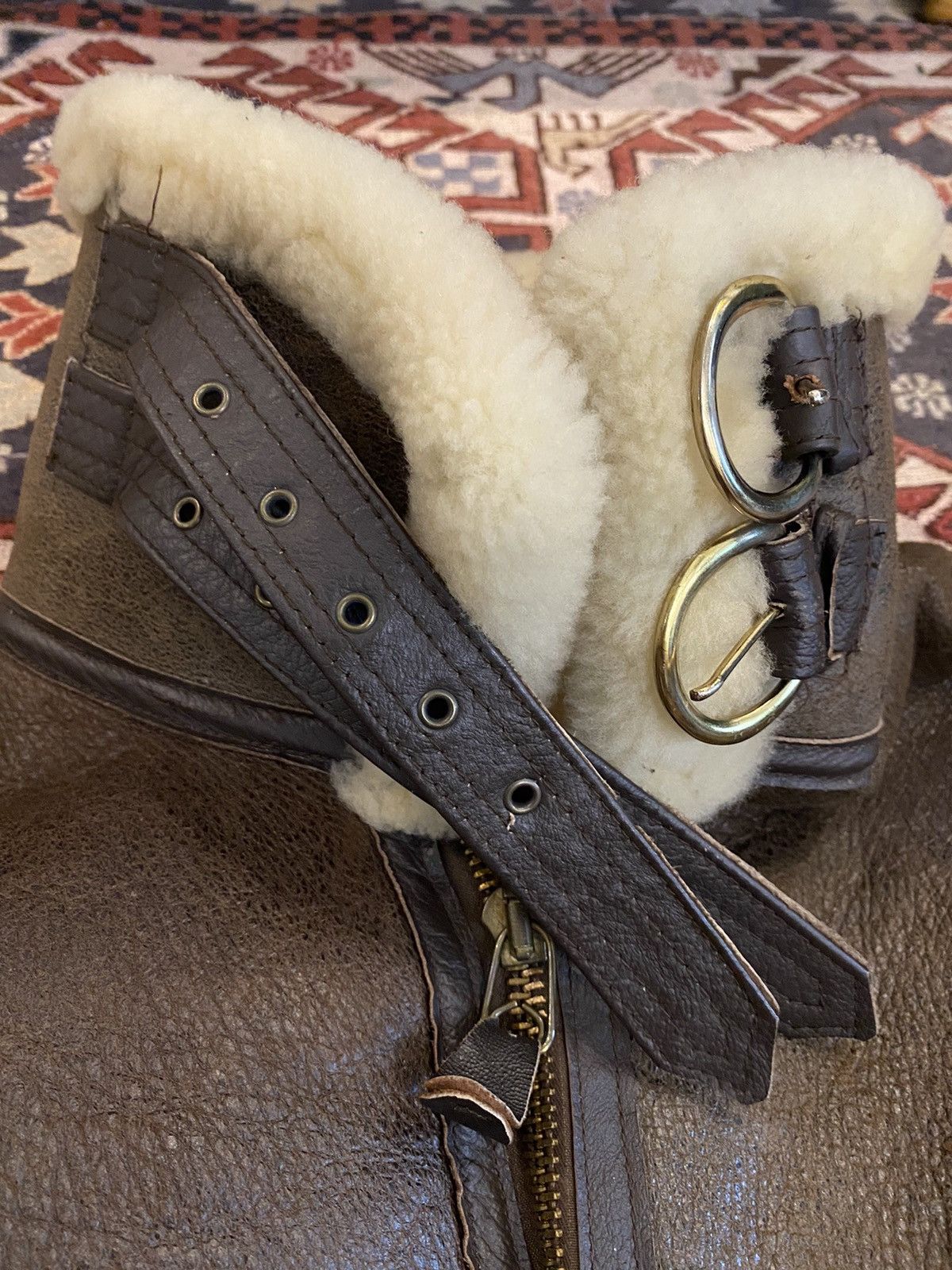 Japanese Brand × Vintage Vintage Sheepskin Shearling B-3 Avitor Bomber Jacket Size US M / EU 48-50 / 2 - 25 Thumbnail