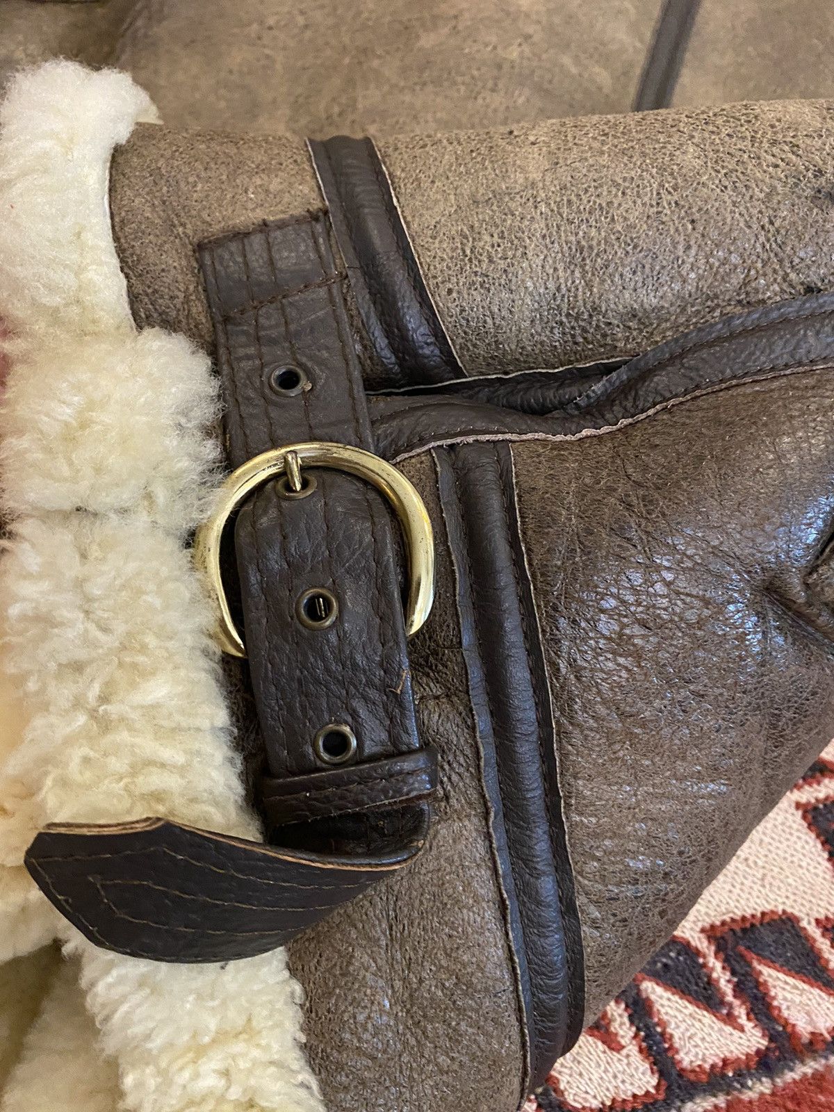 Japanese Brand × Vintage Vintage Sheepskin Shearling B-3 Avitor Bomber Jacket Size US M / EU 48-50 / 2 - 15 Thumbnail