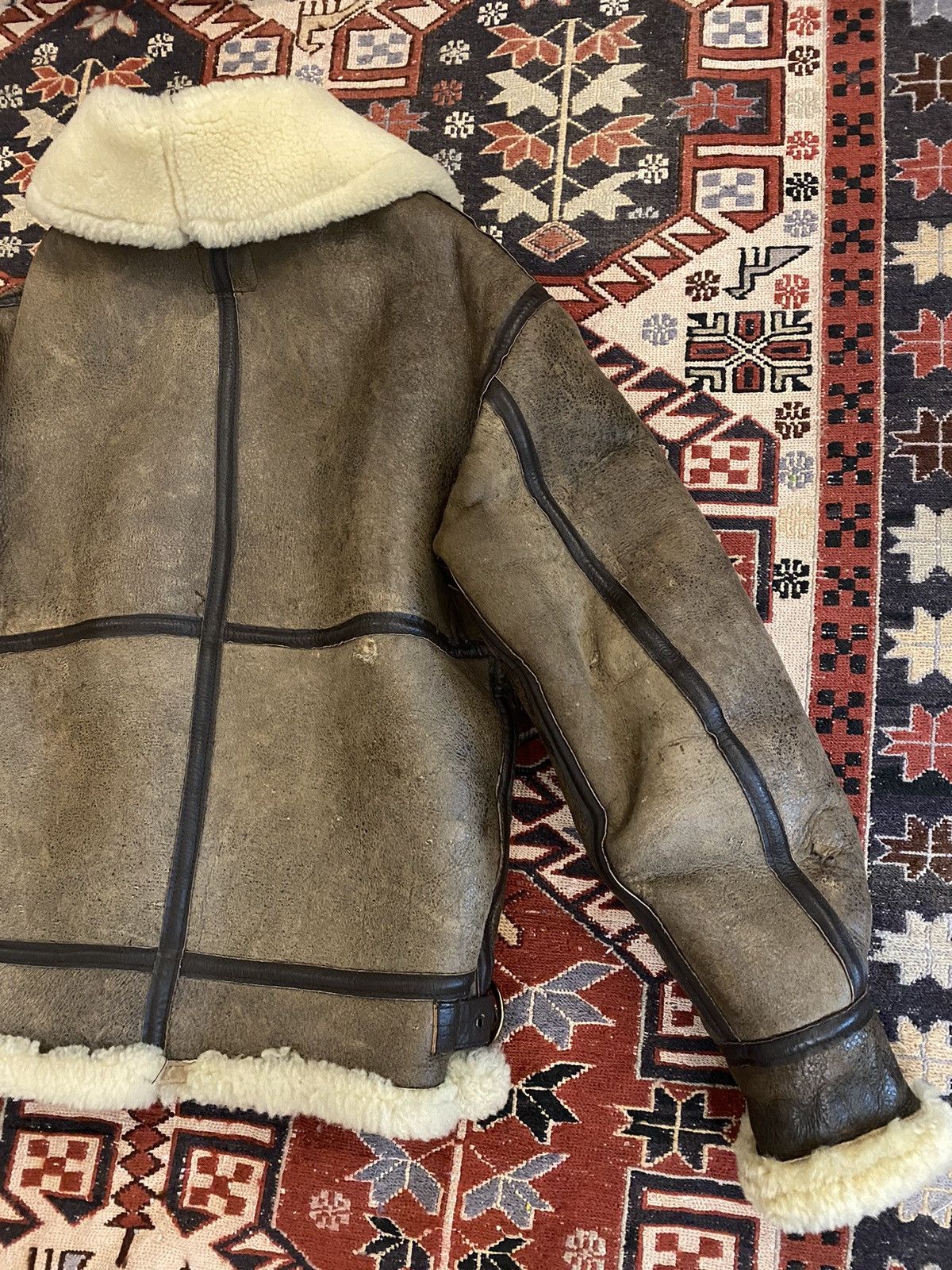 Japanese Brand × Vintage Vintage Sheepskin Shearling B-3 Avitor Bomber Jacket Size US M / EU 48-50 / 2 - 12 Thumbnail