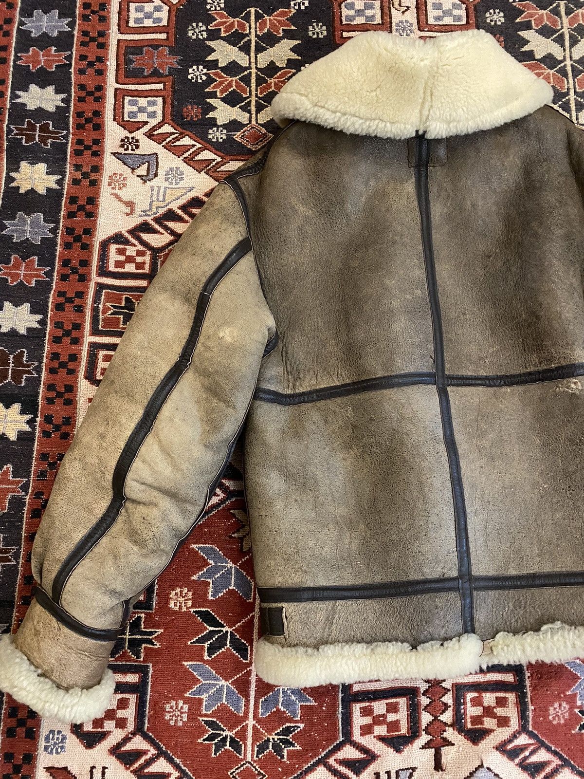 Japanese Brand × Vintage Vintage Sheepskin Shearling B-3 Avitor Bomber Jacket Size US M / EU 48-50 / 2 - 8 Thumbnail