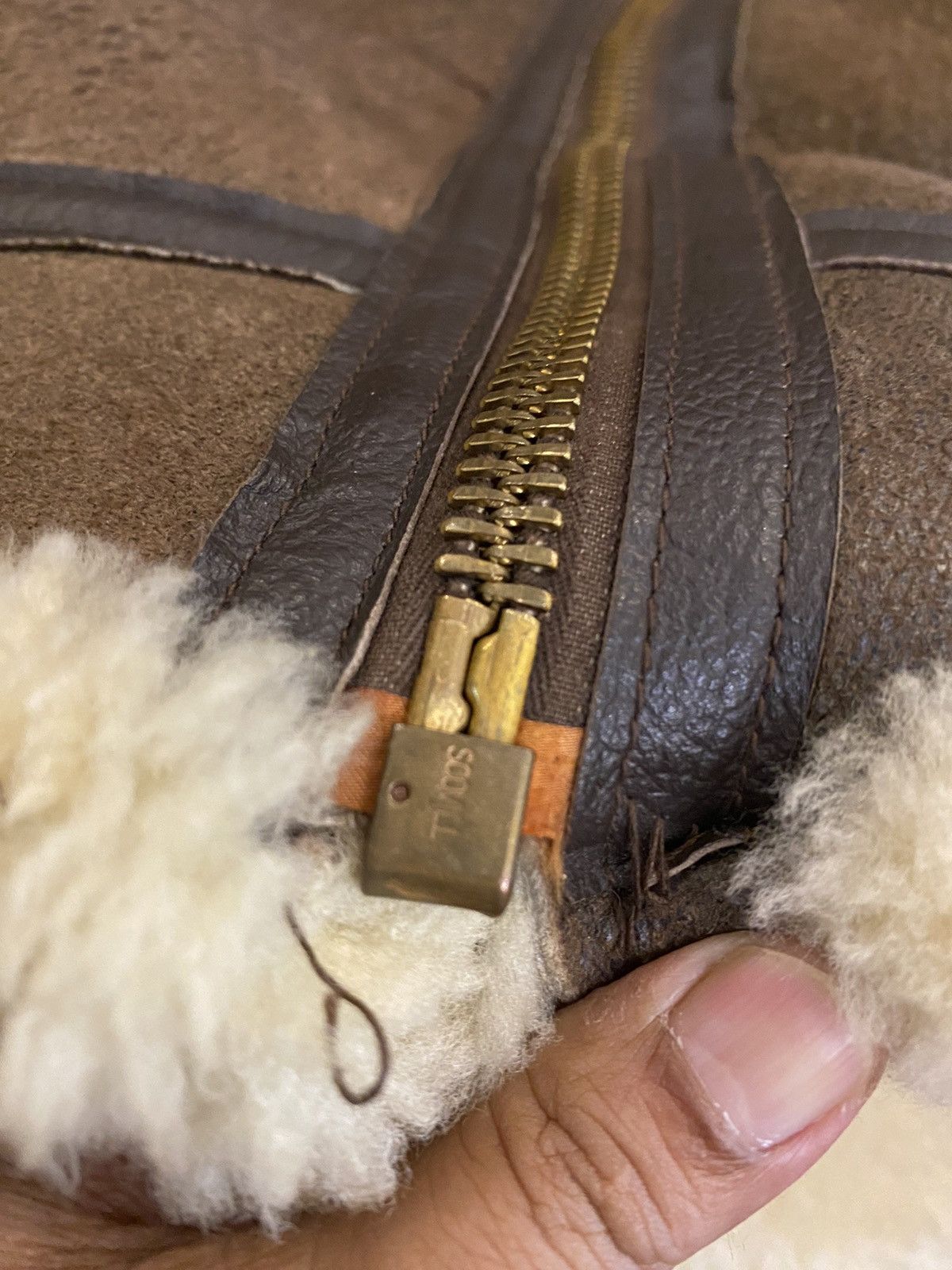 Japanese Brand × Vintage Vintage Sheepskin Shearling B-3 Avitor Bomber Jacket Size US M / EU 48-50 / 2 - 18 Thumbnail
