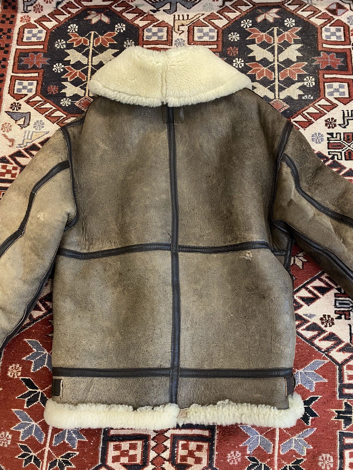 Japanese Brand × Vintage Vintage Sheepskin Shearling B-3 Avitor Bomber Jacket Size US M / EU 48-50 / 2 - 7 Thumbnail