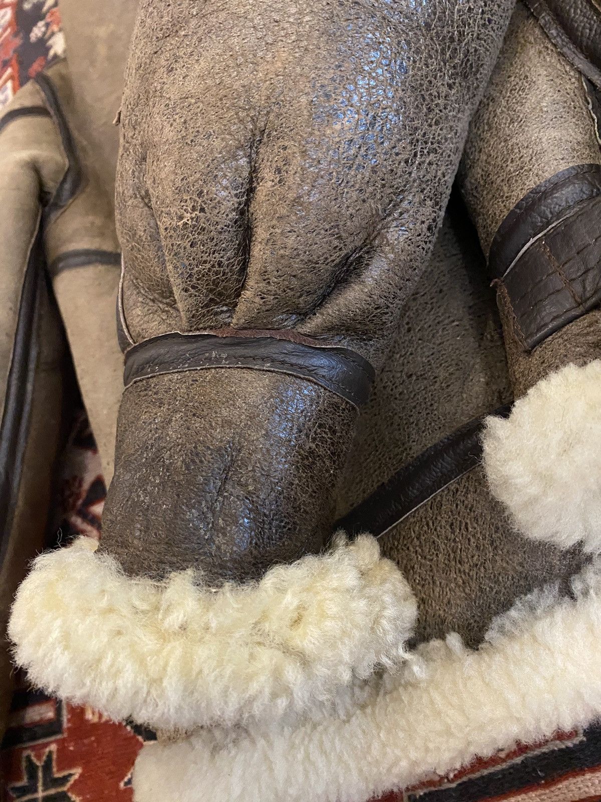 Japanese Brand × Vintage Vintage Sheepskin Shearling B-3 Avitor Bomber Jacket Size US M / EU 48-50 / 2 - 17 Thumbnail