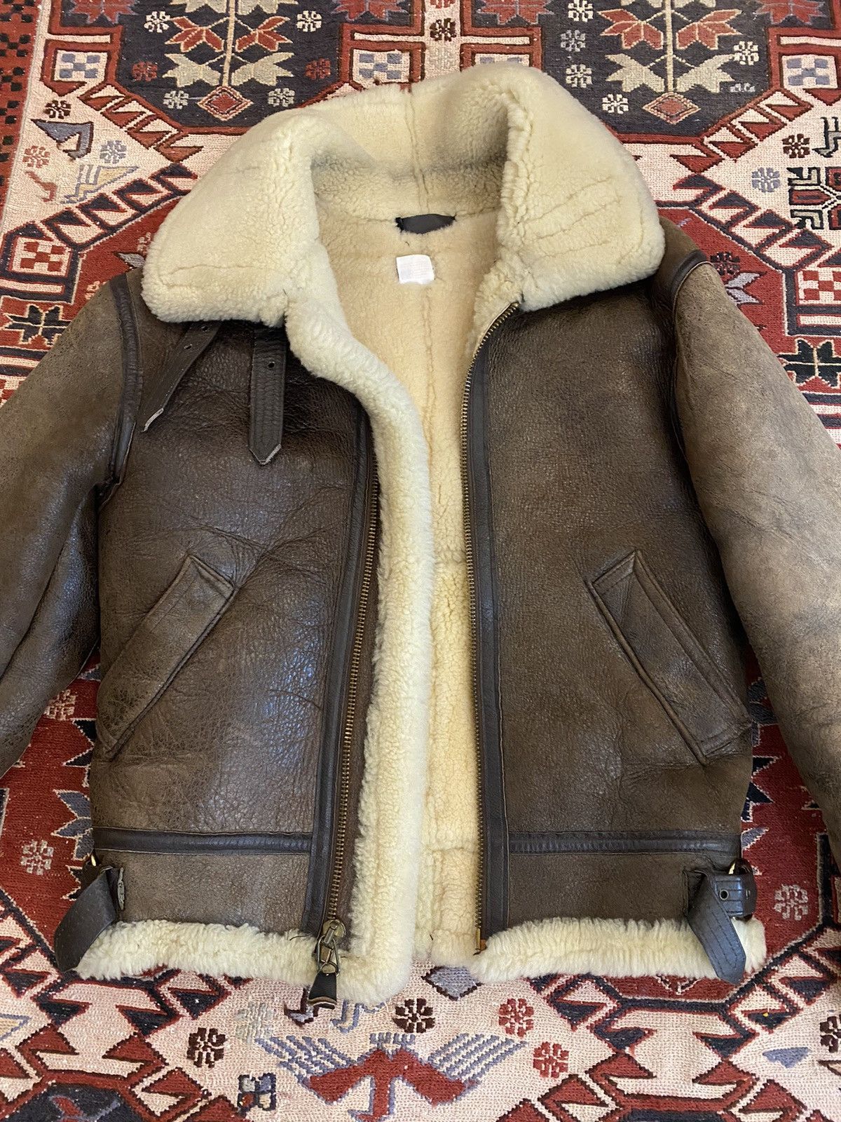 Japanese Brand × Vintage Vintage Sheepskin Shearling B-3 Avitor Bomber Jacket Size US M / EU 48-50 / 2 - 2 Thumbnail