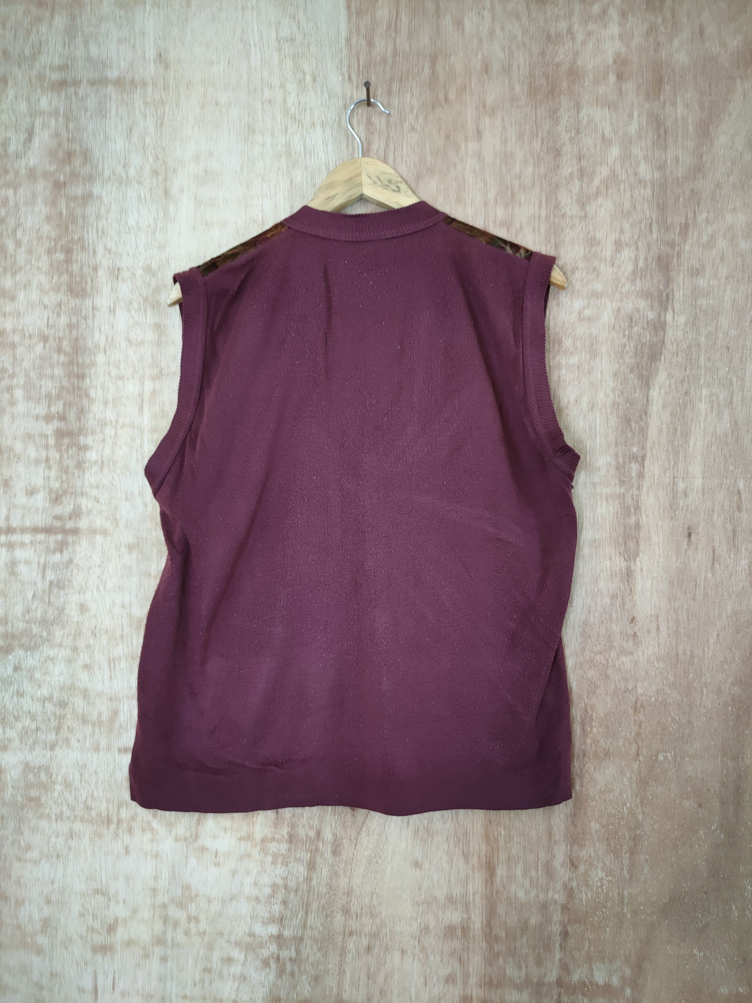 Vintage DL Japanese Art vest vintage meticulous knitwear#46-481 Size US M / EU 48-50 / 2 - 6 Thumbnail