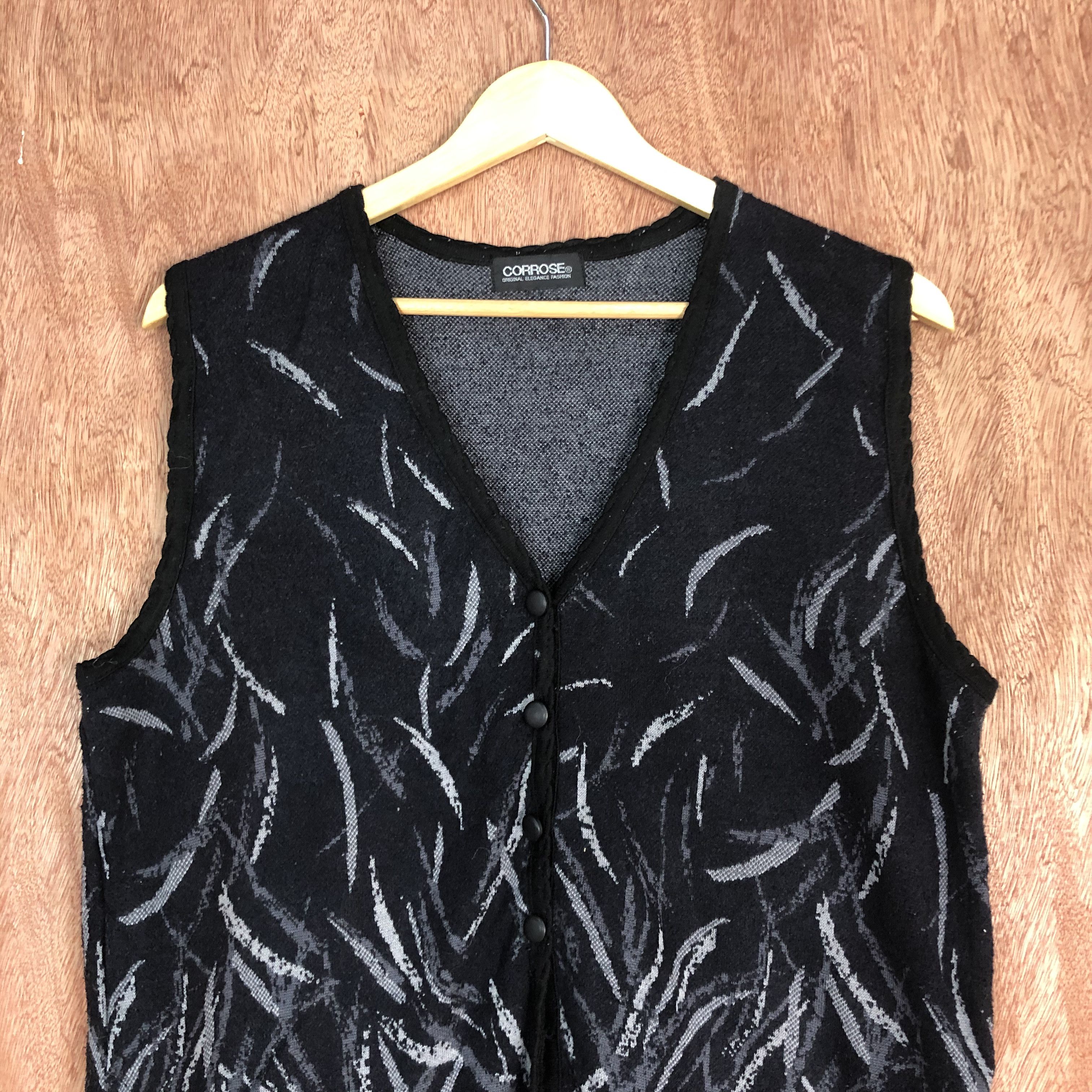Homespun Knitwear × Japanese Brand DLL Corrose Grey Vest art design mohair japan #c534 Size US M / EU 48-50 / 2 - 2 Thumbnail