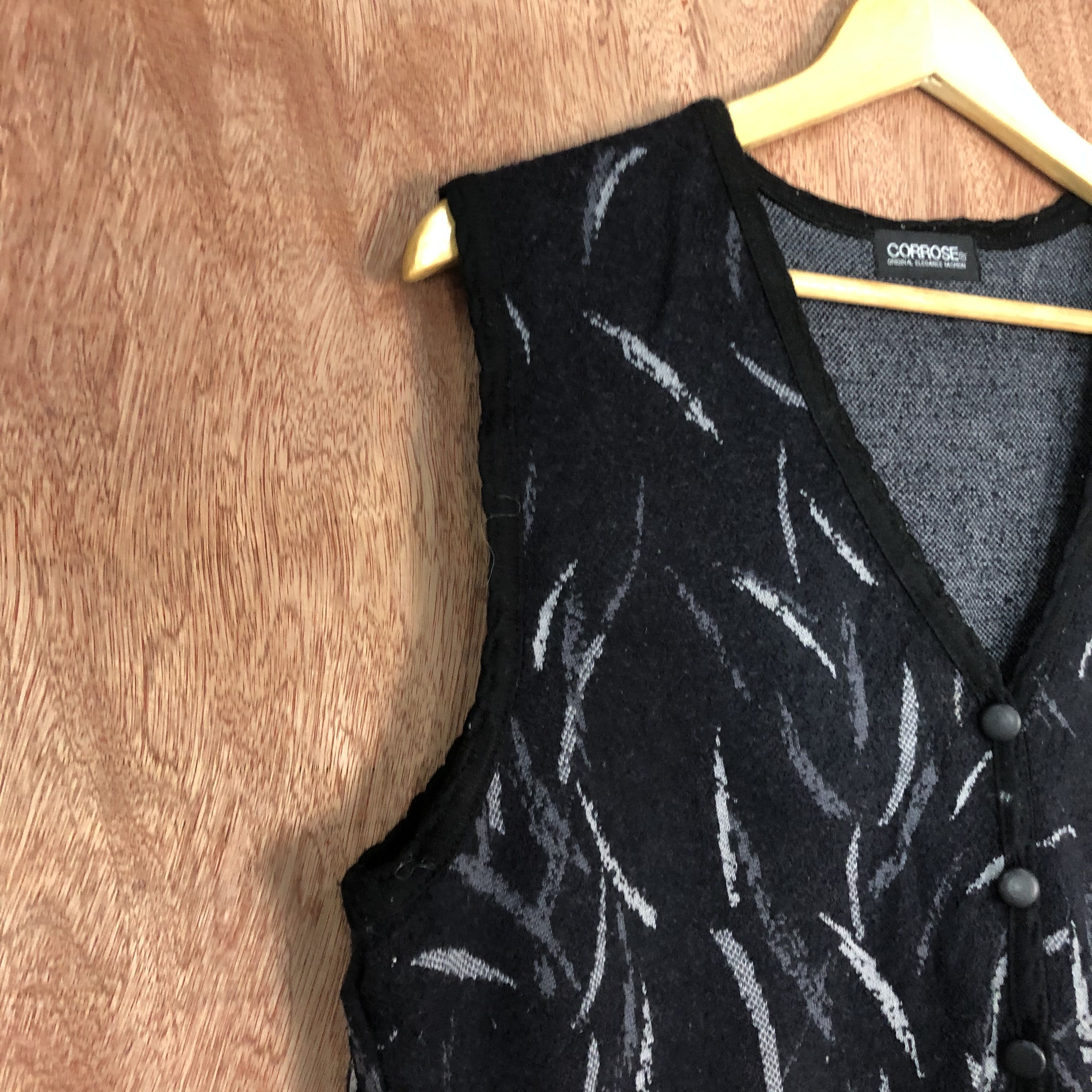 Homespun Knitwear × Japanese Brand DLL Corrose Grey Vest art design mohair japan #c534 Size US M / EU 48-50 / 2 - 5 Thumbnail