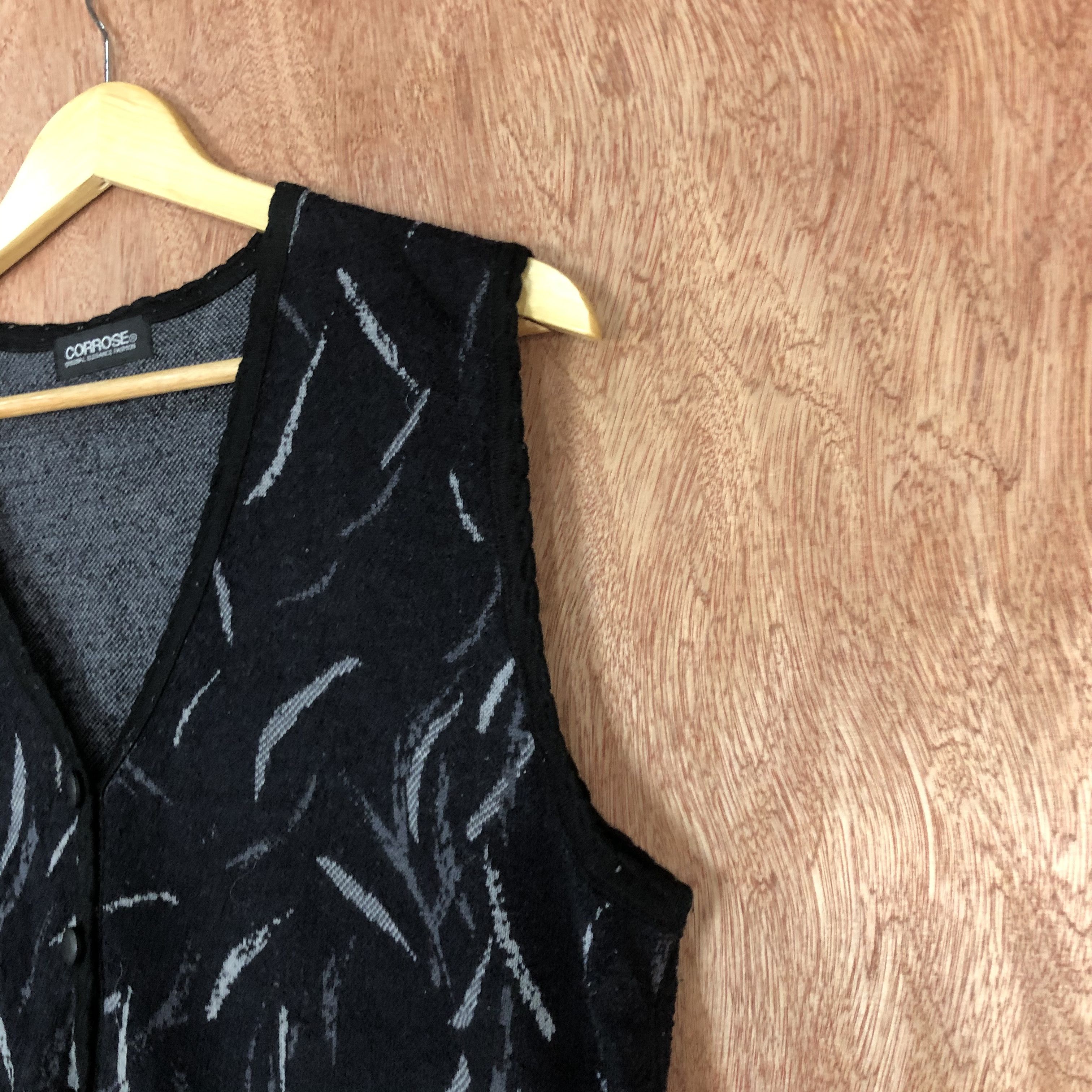 Homespun Knitwear × Japanese Brand DLL Corrose Grey Vest art design mohair japan #c534 Size US M / EU 48-50 / 2 - 4 Thumbnail