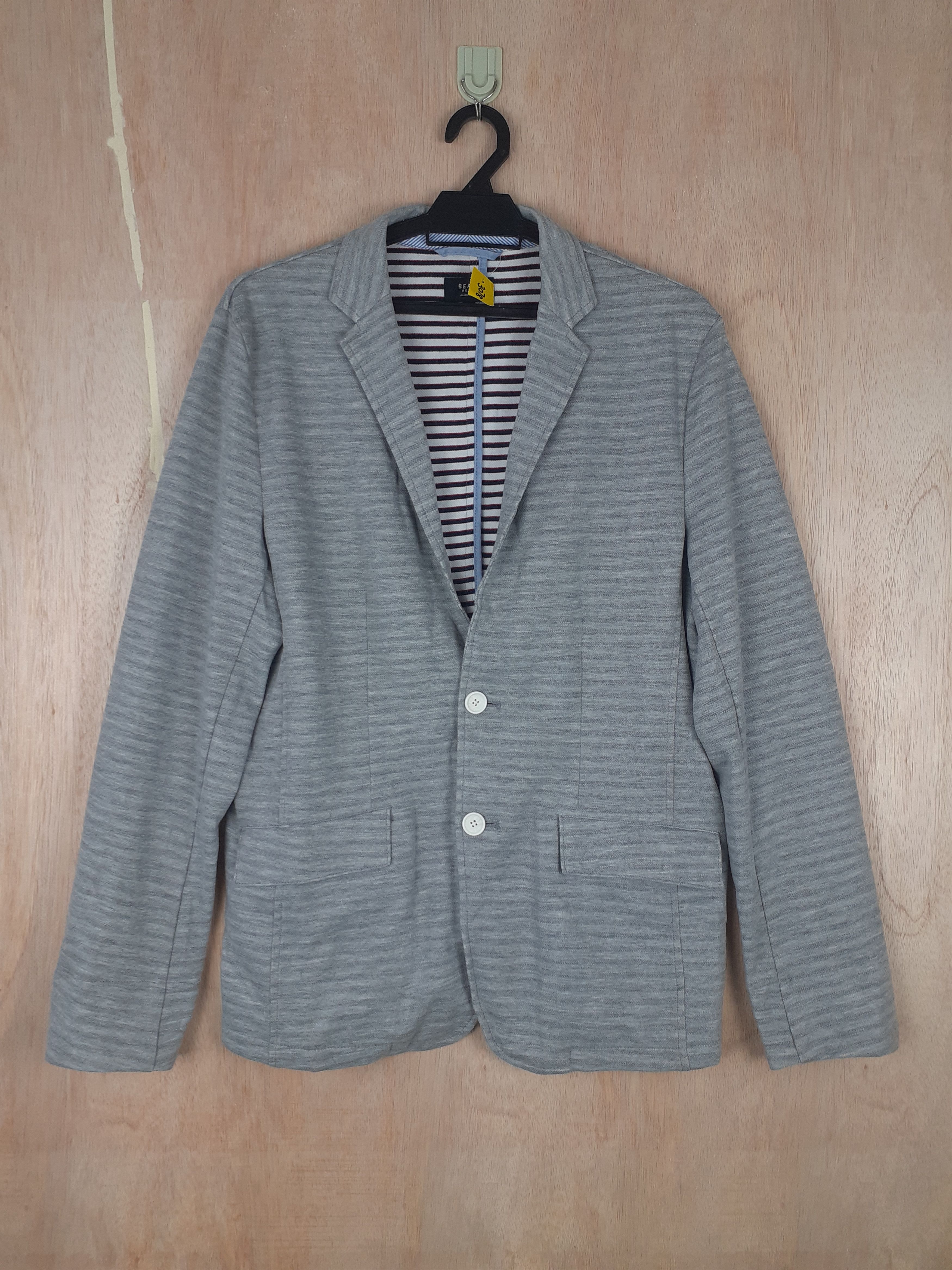 image of Beams Plus x Cardigan Beams Heart Japan Gray Jacket Cardigan 3078 in Grey, Men's (Size Medium)