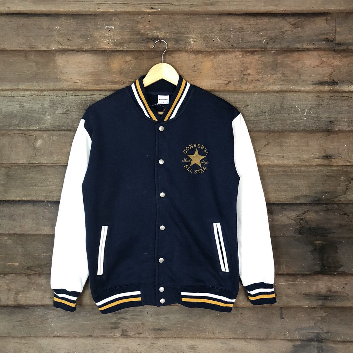 Converse Converse Dark blue Varsity Jacket #4756 Size US S / EU 44-46 / 1 - 1 Thumbnail