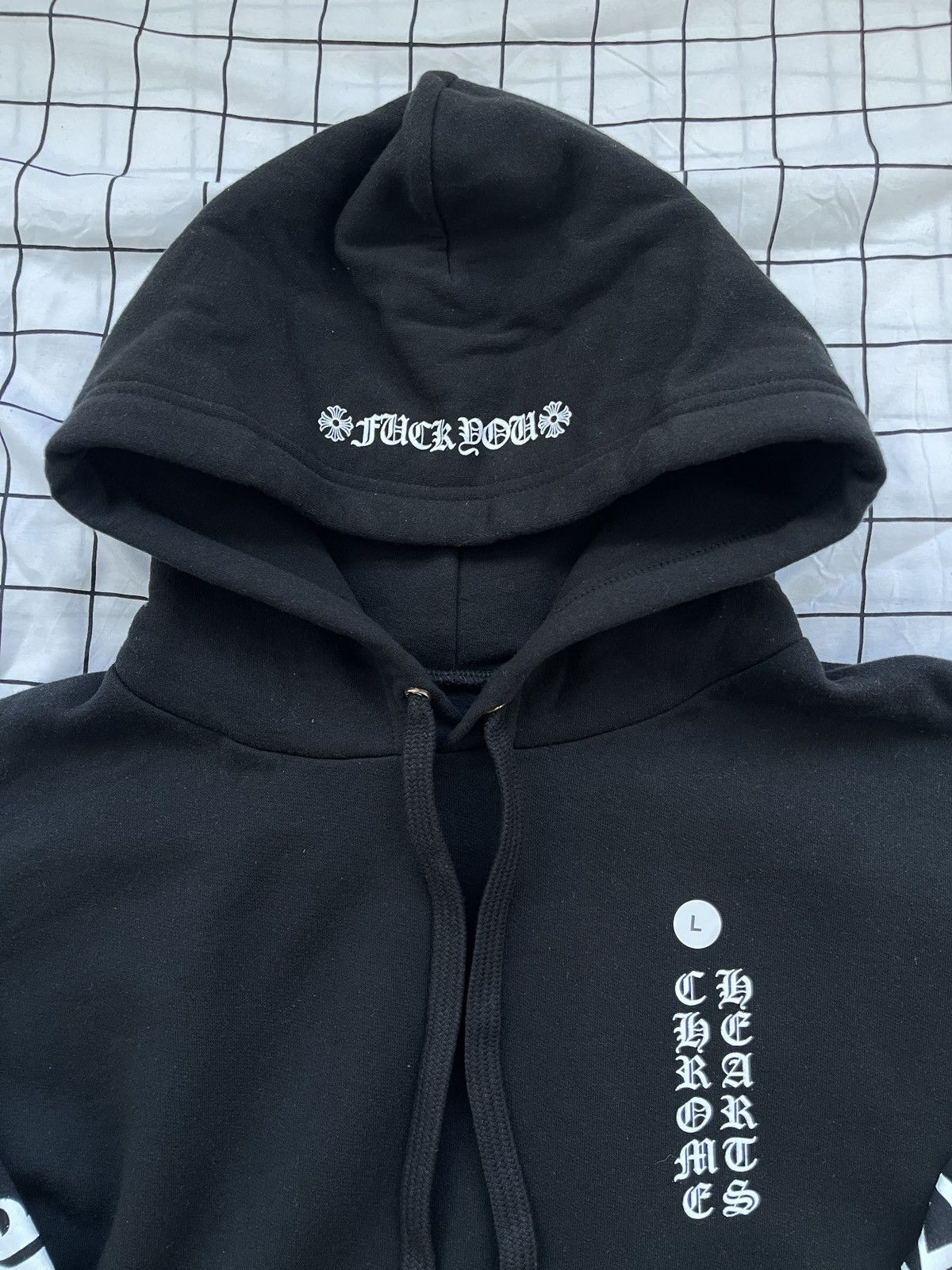 Chrome Hearts Chrome Hearts Vertical Logo FU Hoodie Size US L / EU 52-54 / 3 - 7 Thumbnail