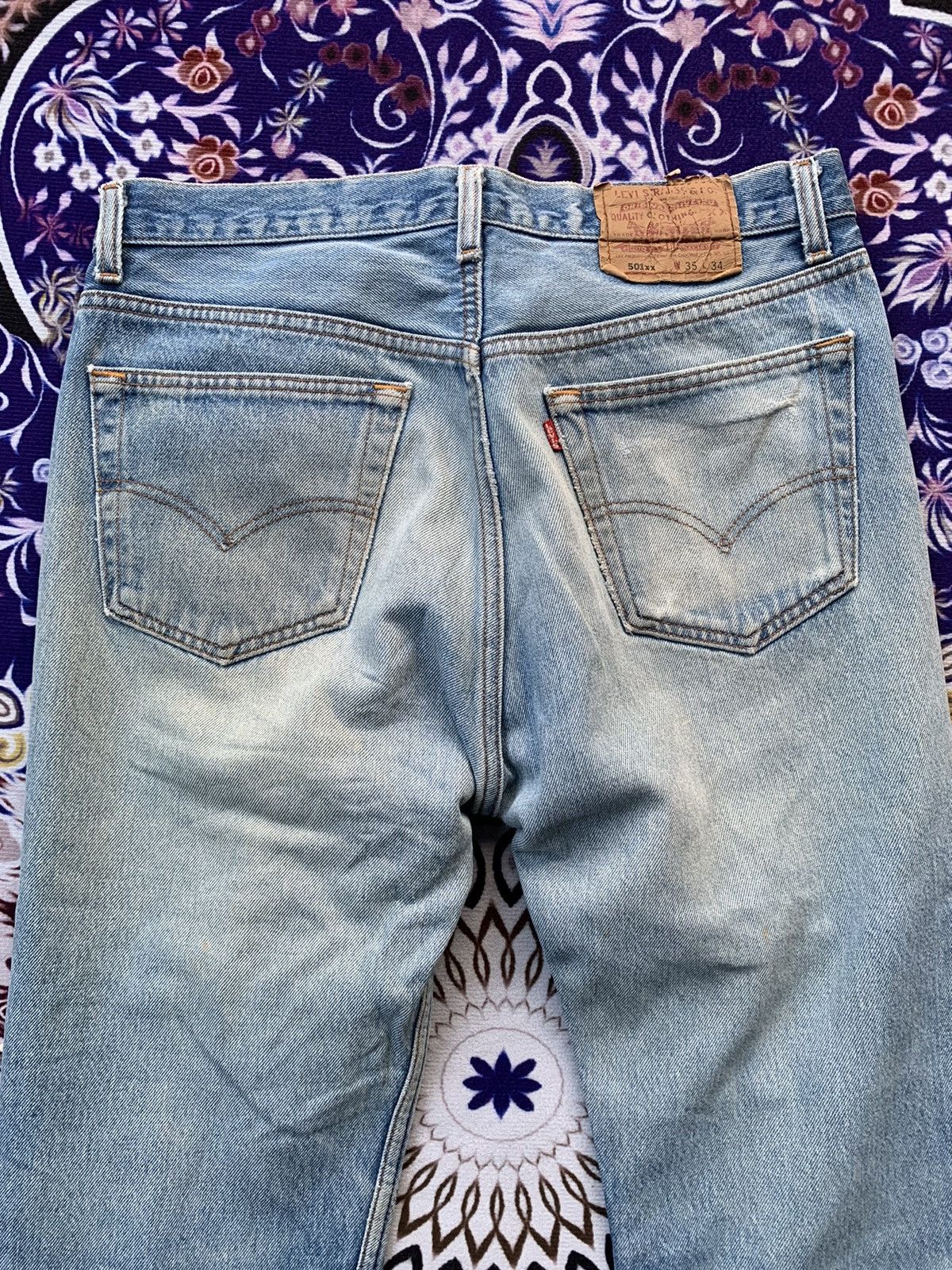 Levi's Vintage 90's Levis 501XX Distressed Denim Size US 32 / EU 48 - 12 Thumbnail
