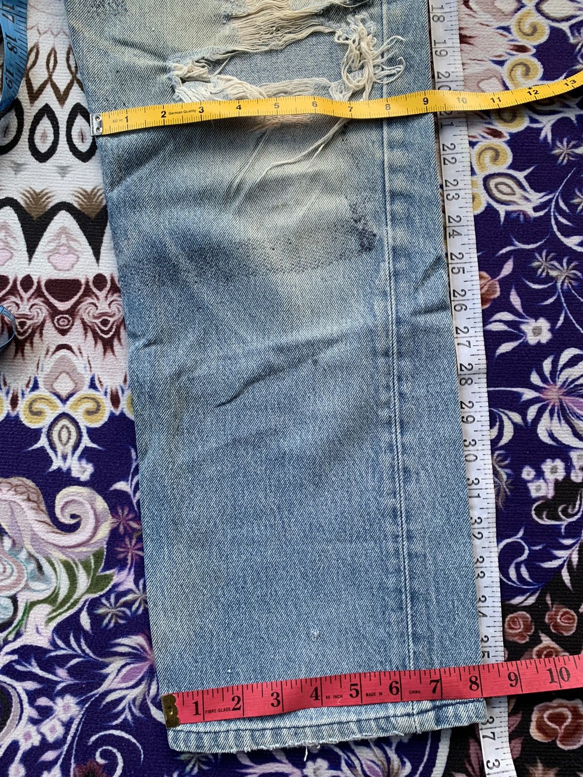 Levi's Vintage 90's Levis 501XX Distressed Denim Size US 32 / EU 48 - 14 Thumbnail