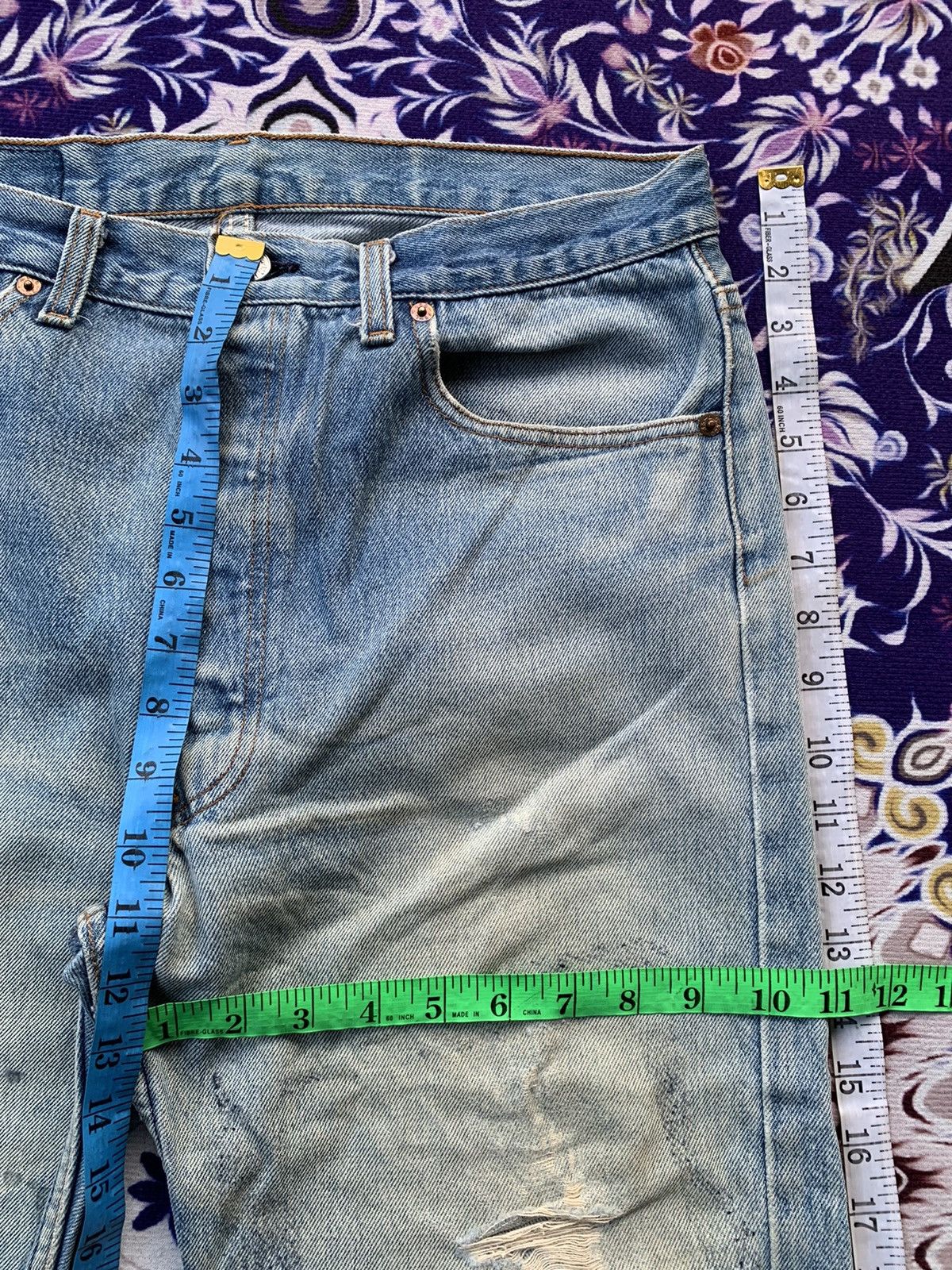 Levi's Vintage 90's Levis 501XX Distressed Denim Size US 32 / EU 48 - 15 Thumbnail
