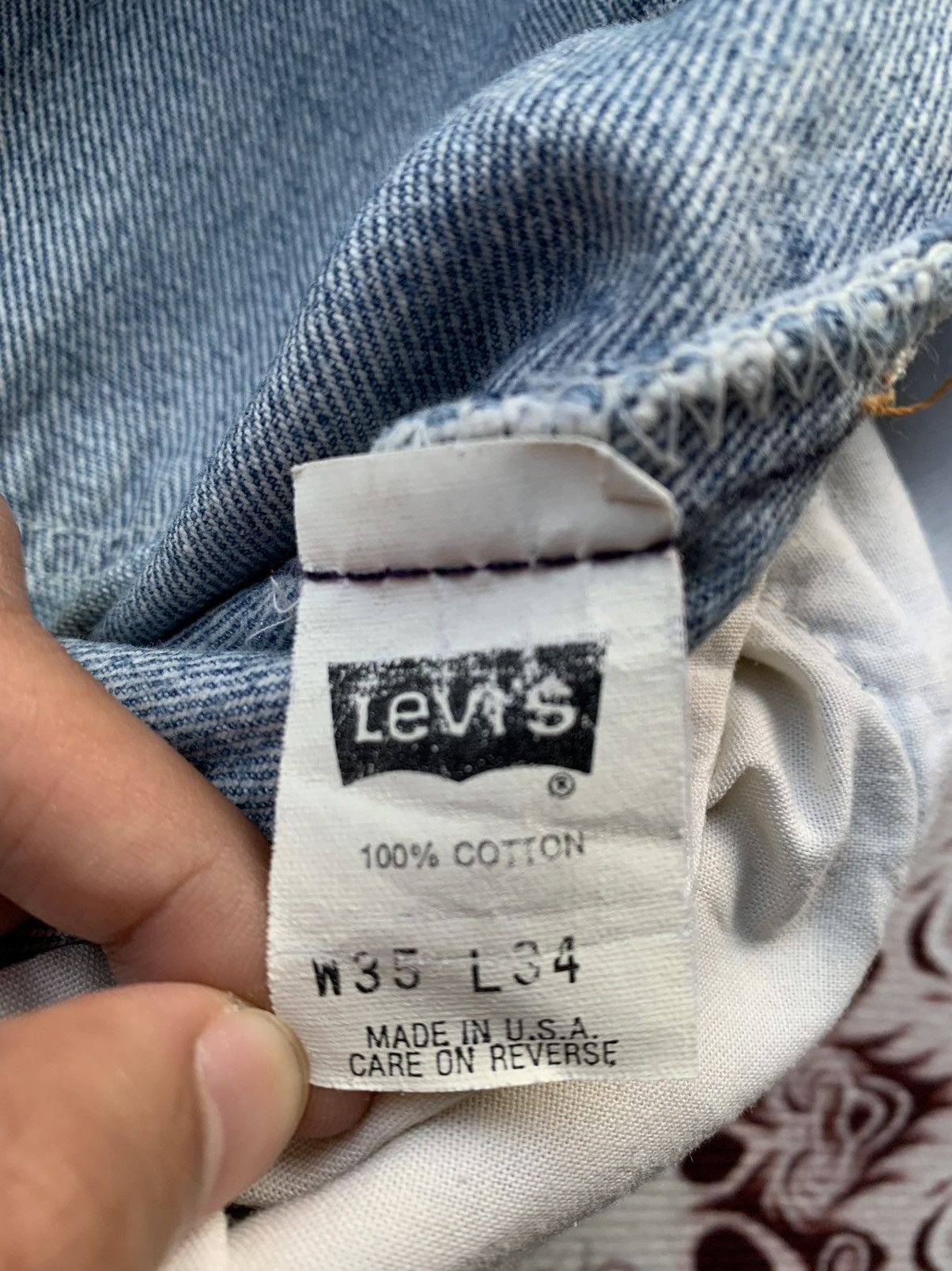 Levi's Vintage 90's Levis 501XX Distressed Denim Size US 32 / EU 48 - 7 Thumbnail
