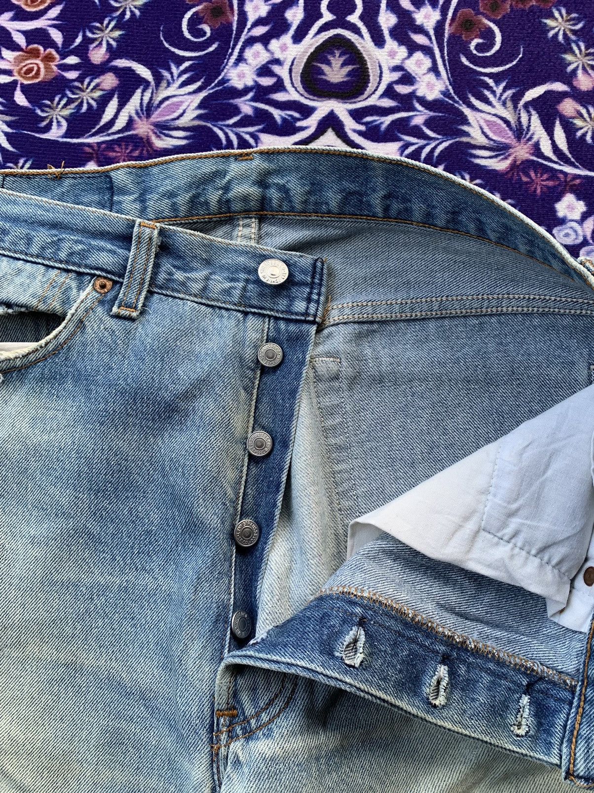 Levi's Vintage 90's Levis 501XX Distressed Denim Size US 32 / EU 48 - 6 Thumbnail