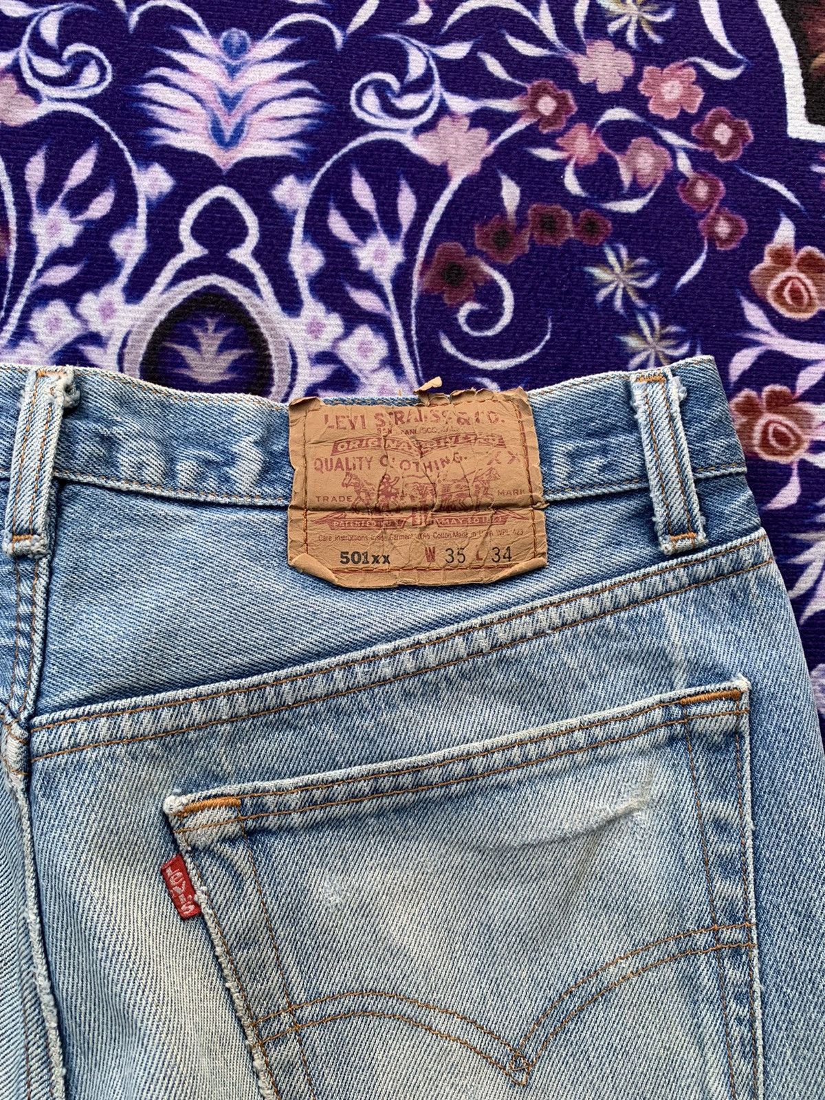 Levi's Vintage 90's Levis 501XX Distressed Denim Size US 32 / EU 48 - 13 Thumbnail