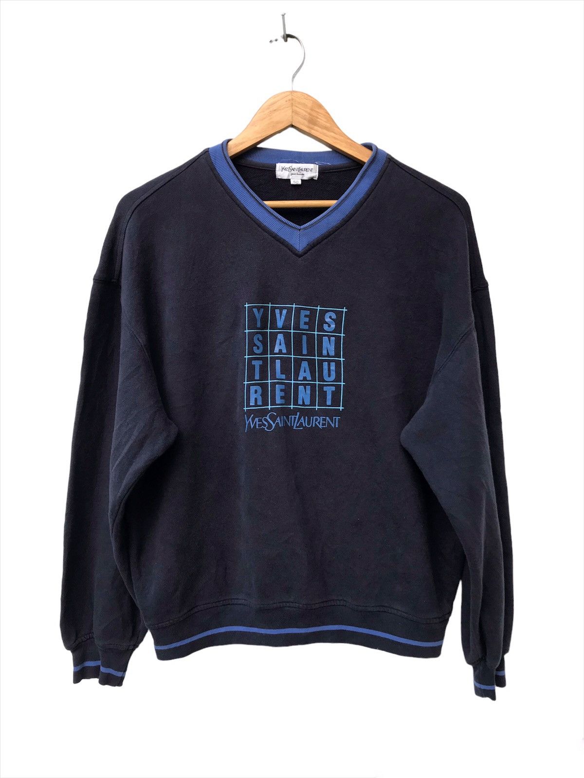 Yves Saint Laurent Achive..! YvesSaintLaurent Big Logo Spell Out Design Size US M / EU 48-50 / 2 - 1 Thumbnail