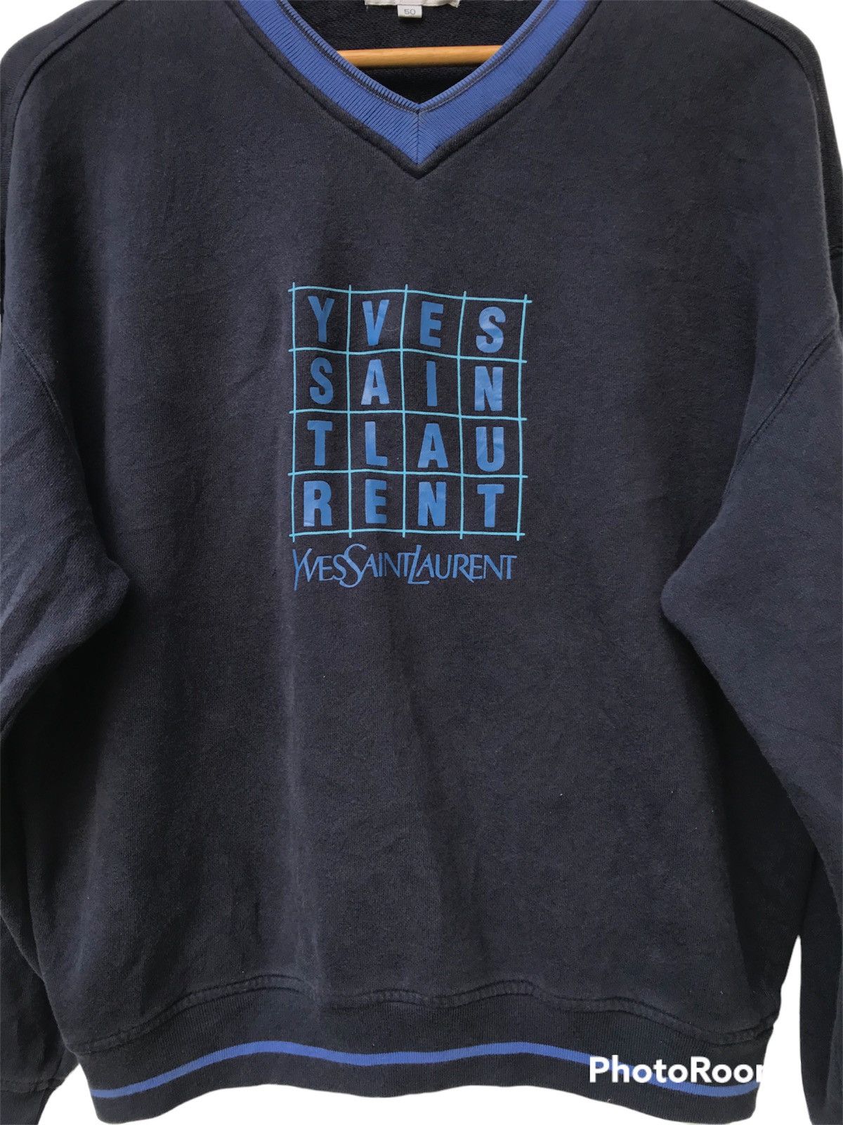 Yves Saint Laurent Achive..! YvesSaintLaurent Big Logo Spell Out Design Size US M / EU 48-50 / 2 - 2 Thumbnail