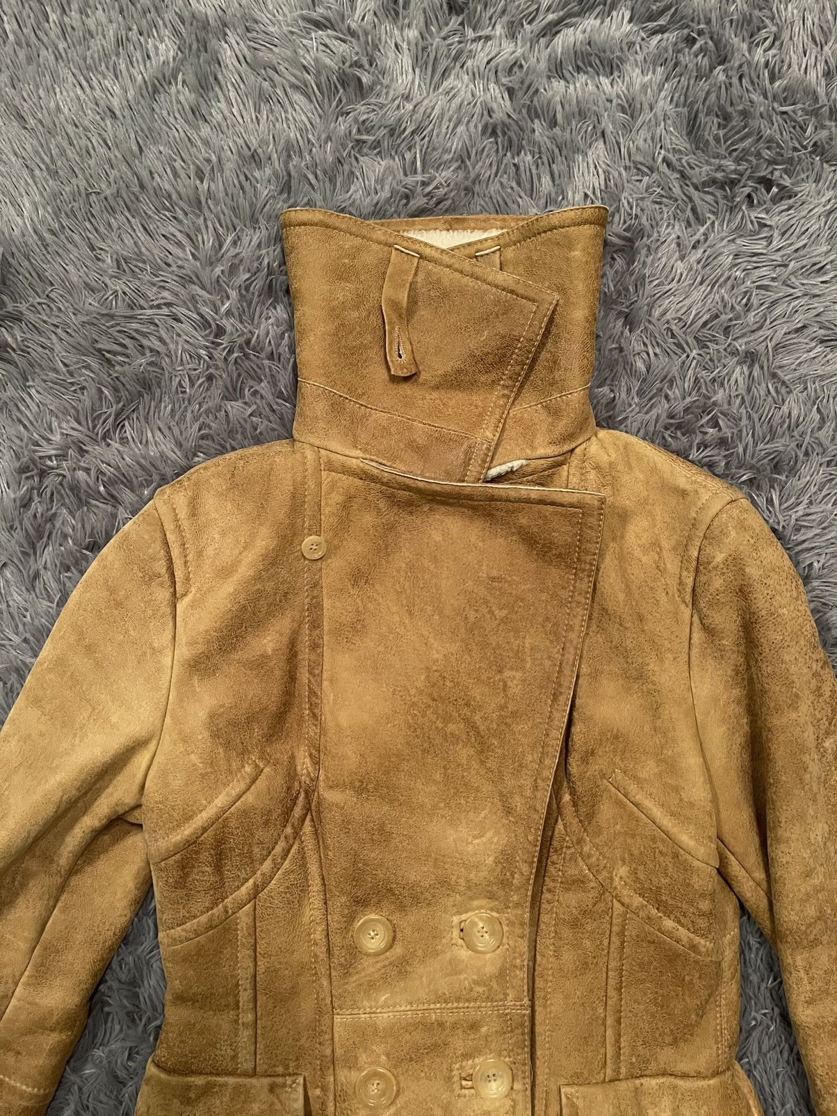 Other Marc Cain shearling real leather / fur jacket Size M / US 6-8 / IT 42-44 - 9 Thumbnail