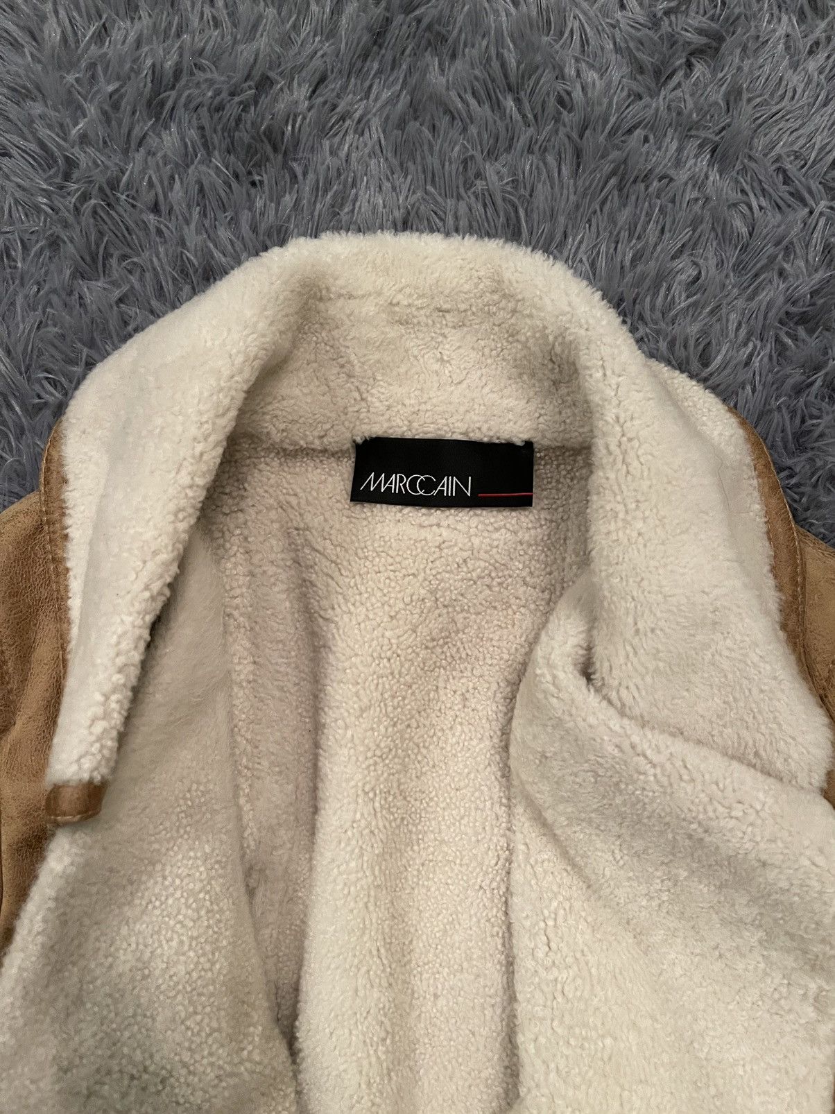 Other Marc Cain shearling real leather / fur jacket Size M / US 6-8 / IT 42-44 - 11 Thumbnail