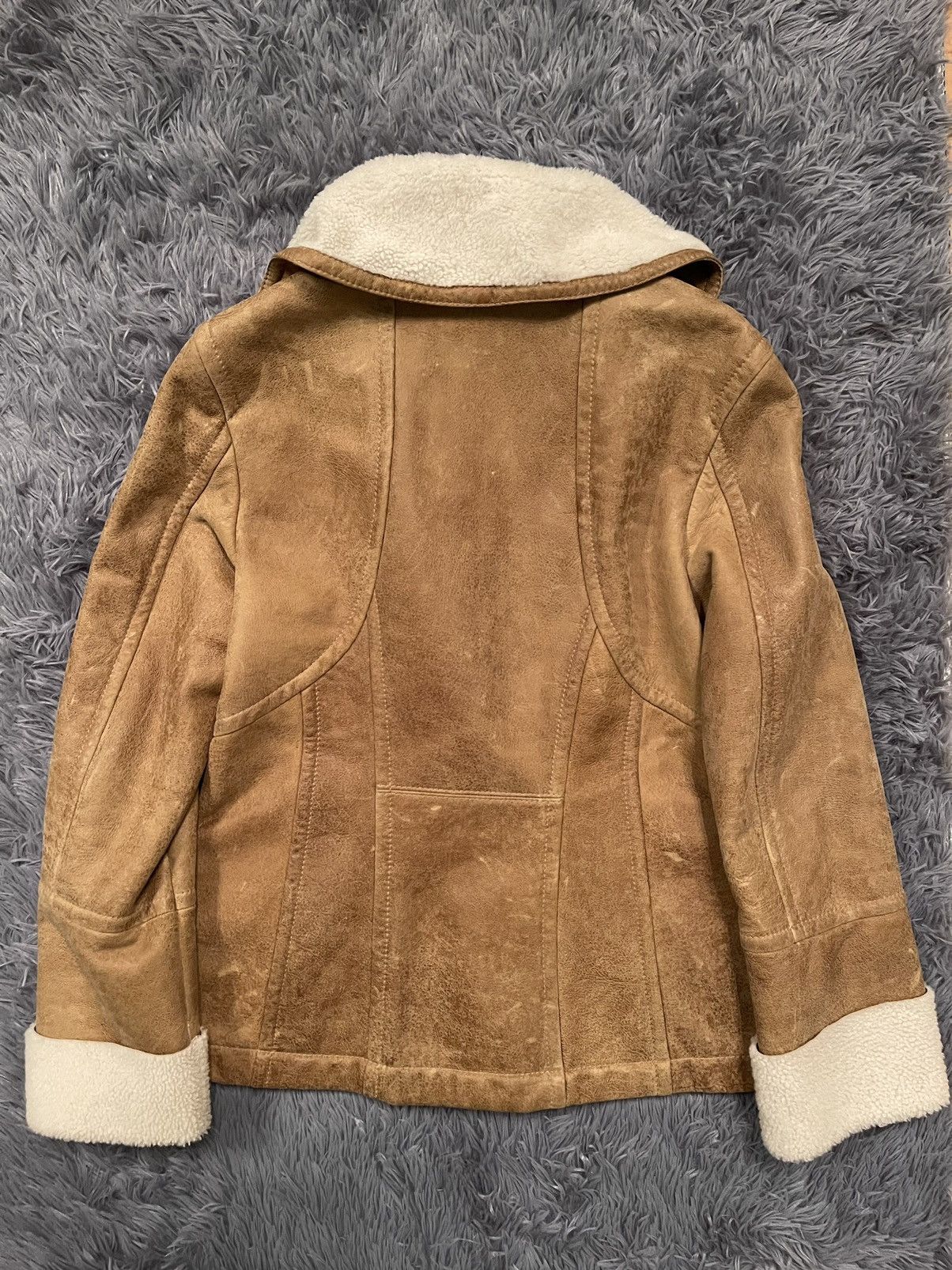 Other Marc Cain shearling real leather / fur jacket Size M / US 6-8 / IT 42-44 - 6 Thumbnail