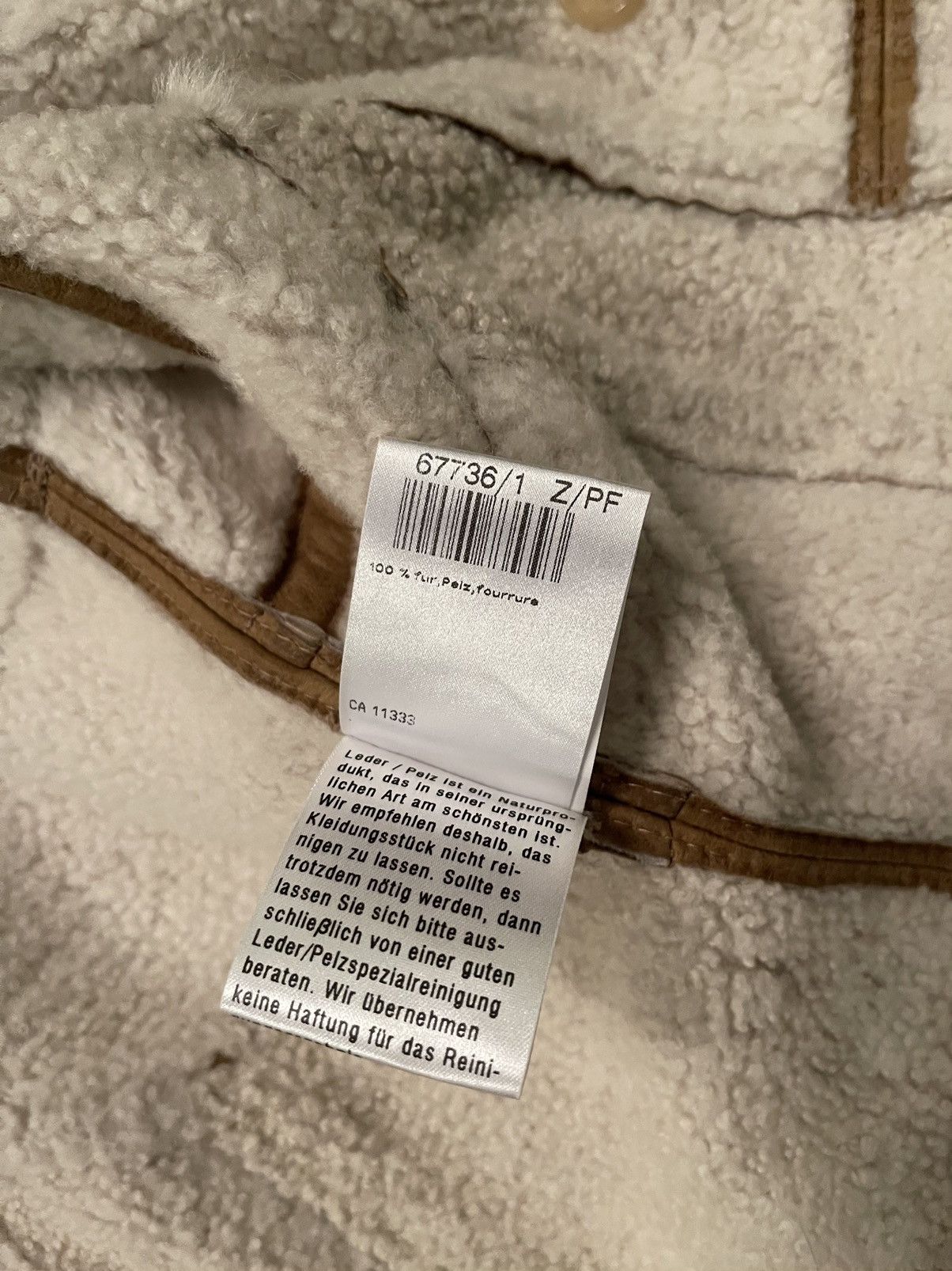 Other Marc Cain shearling real leather / fur jacket Size M / US 6-8 / IT 42-44 - 13 Thumbnail
