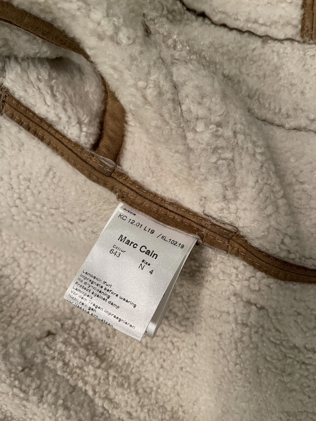Other Marc Cain shearling real leather / fur jacket Size M / US 6-8 / IT 42-44 - 12 Thumbnail