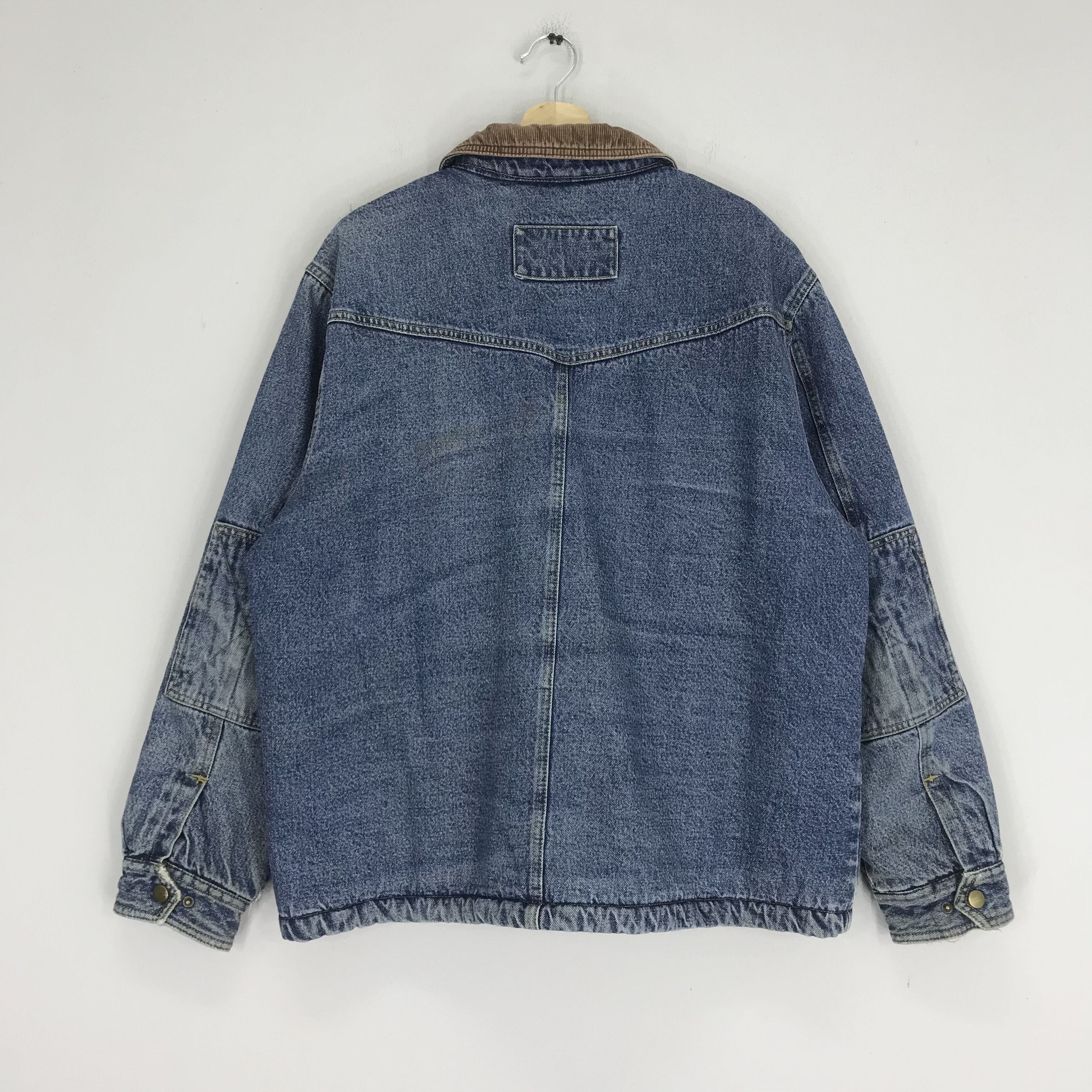 Wrangler Vintage 90s Wrangler Denim Jacket Four Pocket Sherpa Lining Size US XL / EU 56 / 4 - 3 Thumbnail