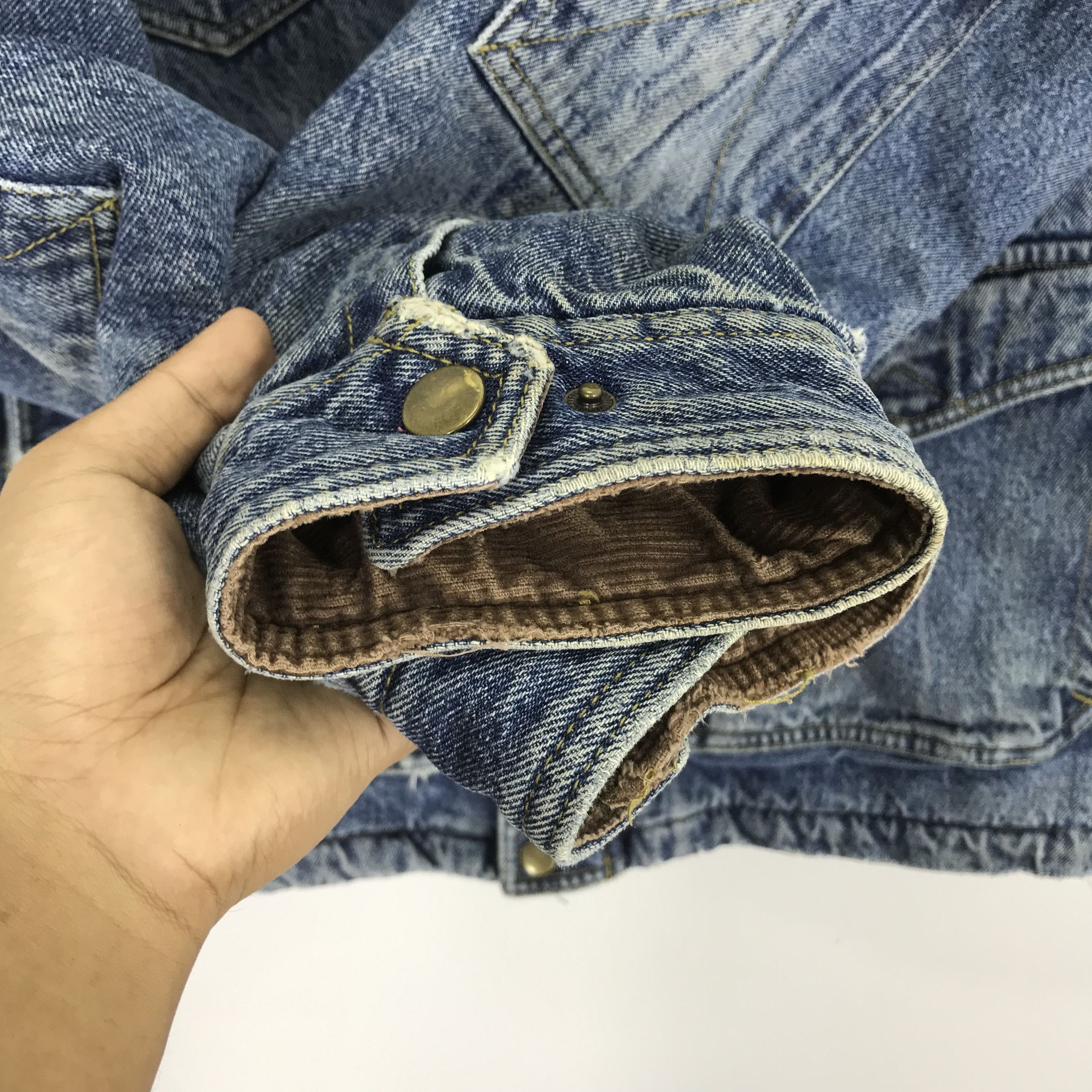 Wrangler Vintage 90s Wrangler Denim Jacket Four Pocket Sherpa Lining Size US XL / EU 56 / 4 - 10 Thumbnail