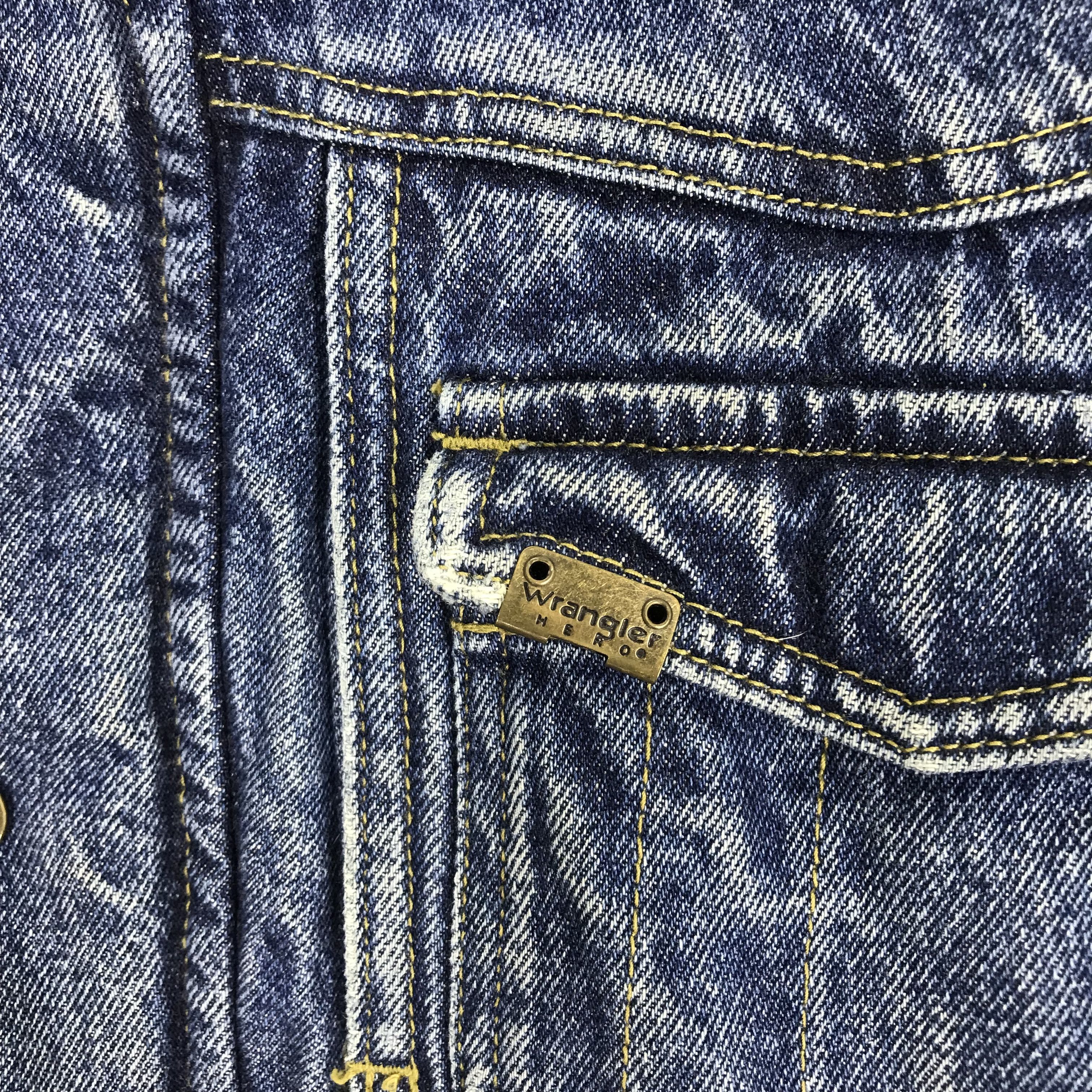Wrangler Vintage 90s Wrangler Denim Jacket Four Pocket Sherpa Lining Size US XL / EU 56 / 4 - 8 Thumbnail