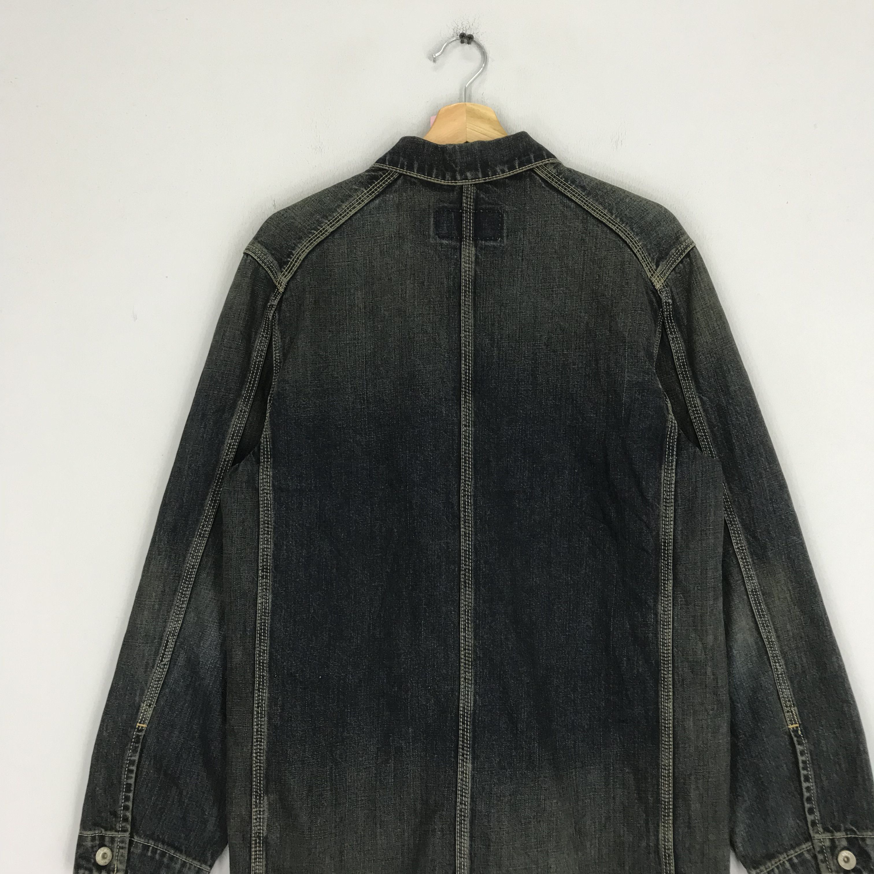 Levi's Vintage 90s Levi's Denim Jeans Workers Jacket Indigo Blue Size US M / EU 48-50 / 2 - 6 Thumbnail