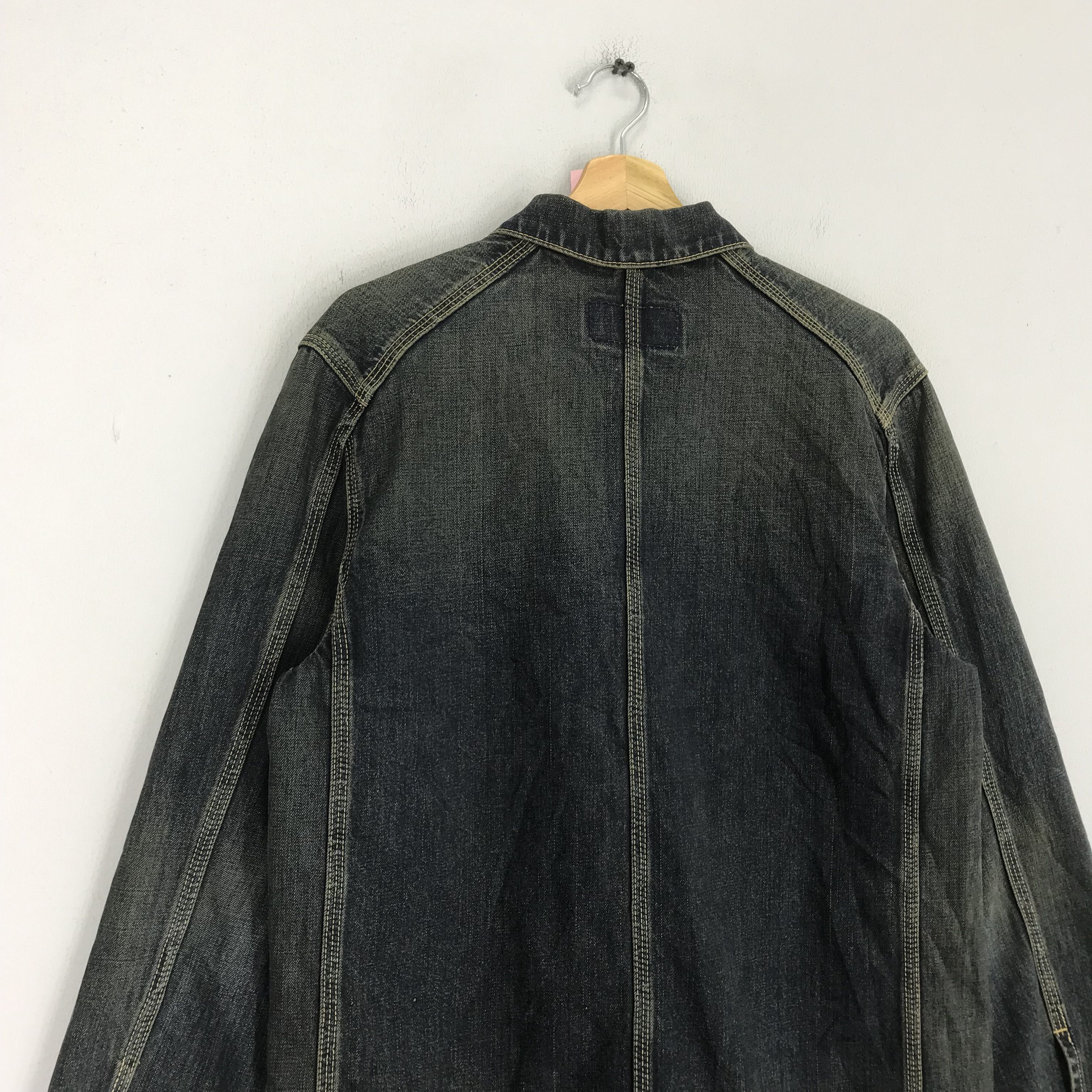Levi's Vintage 90s Levi's Denim Jeans Workers Jacket Indigo Blue Size US M / EU 48-50 / 2 - 11 Thumbnail