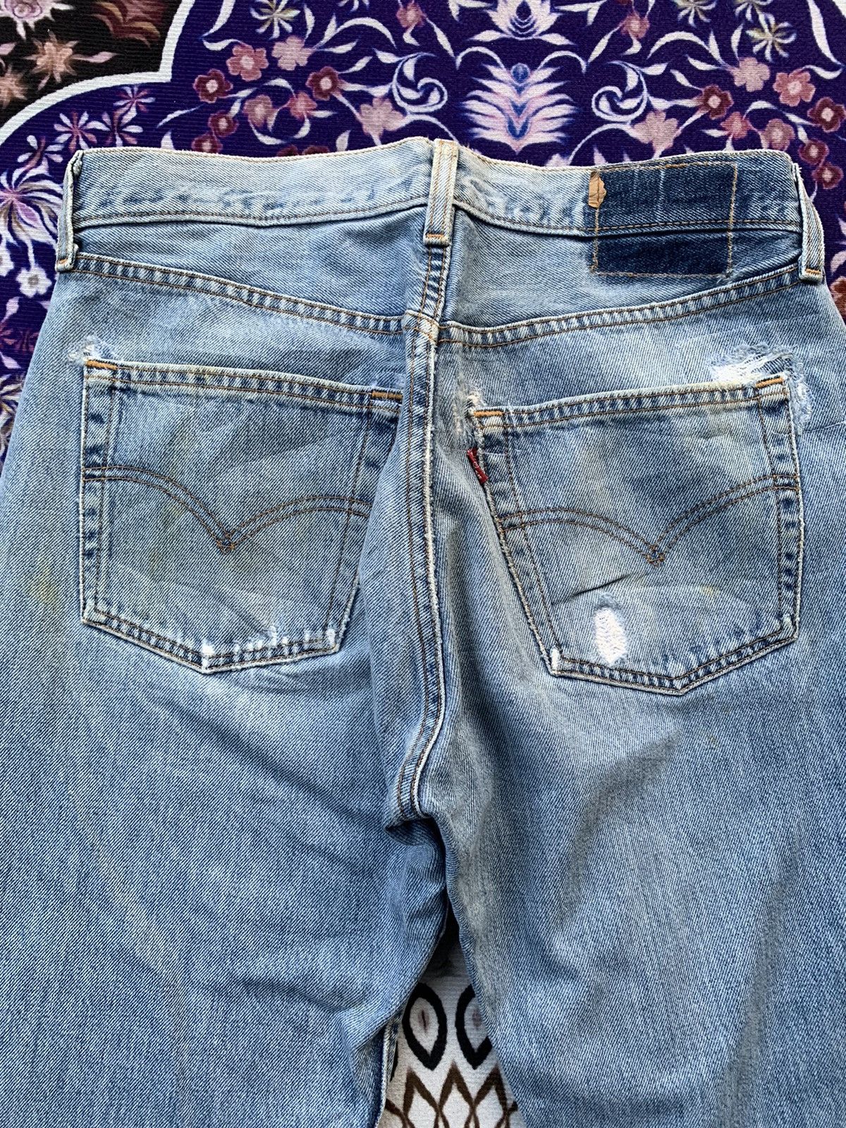 Levi's Vintage Clothing Vintage Levis 501 Distressed Denim Size US 31 - 12 Thumbnail
