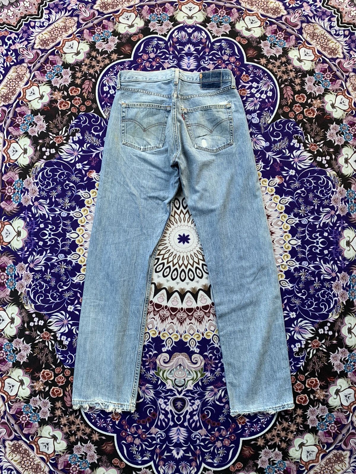 Levi's Vintage Clothing Vintage Levis 501 Distressed Denim Size US 31 - 9 Thumbnail