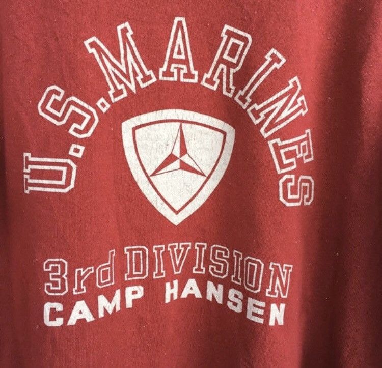 Vintage Vintage U.S.Marines 3rd Division Camp Hansen Sweatshirt Size US L / EU 52-54 / 3 - 3 Thumbnail