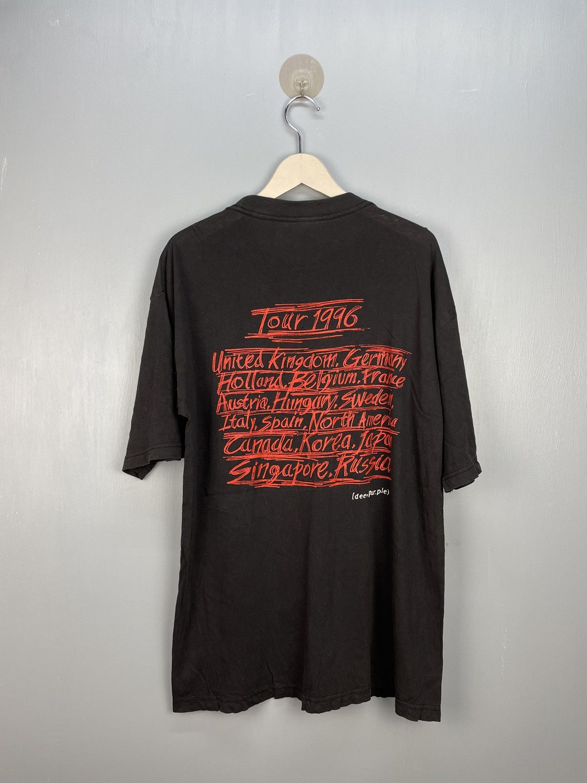 Band Tees Vintage 90s deep purple rock band t shirt Size US XL / EU 56 / 4 - 2 Thumbnail