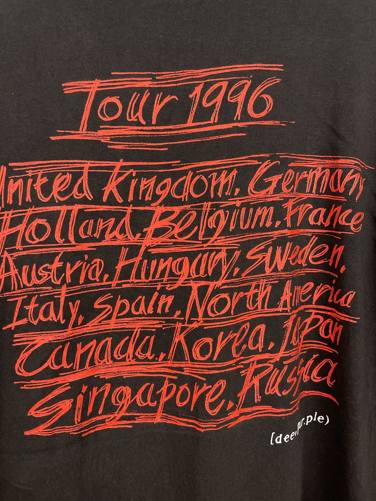 Band Tees Vintage 90s deep purple rock band t shirt Size US XL / EU 56 / 4 - 6 Thumbnail