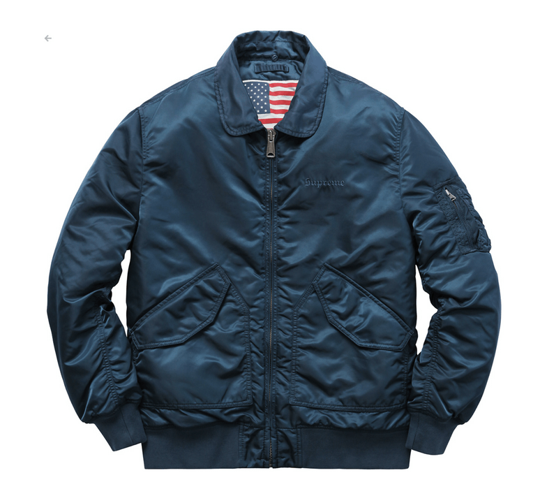 Supreme Supreme CWU 45/P Tanker Jacket FW '15 XL Blue | Grailed