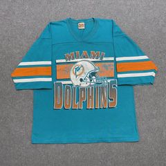 Vintage Sand Knit Keith Byars Miami Dolphins Football Jersey