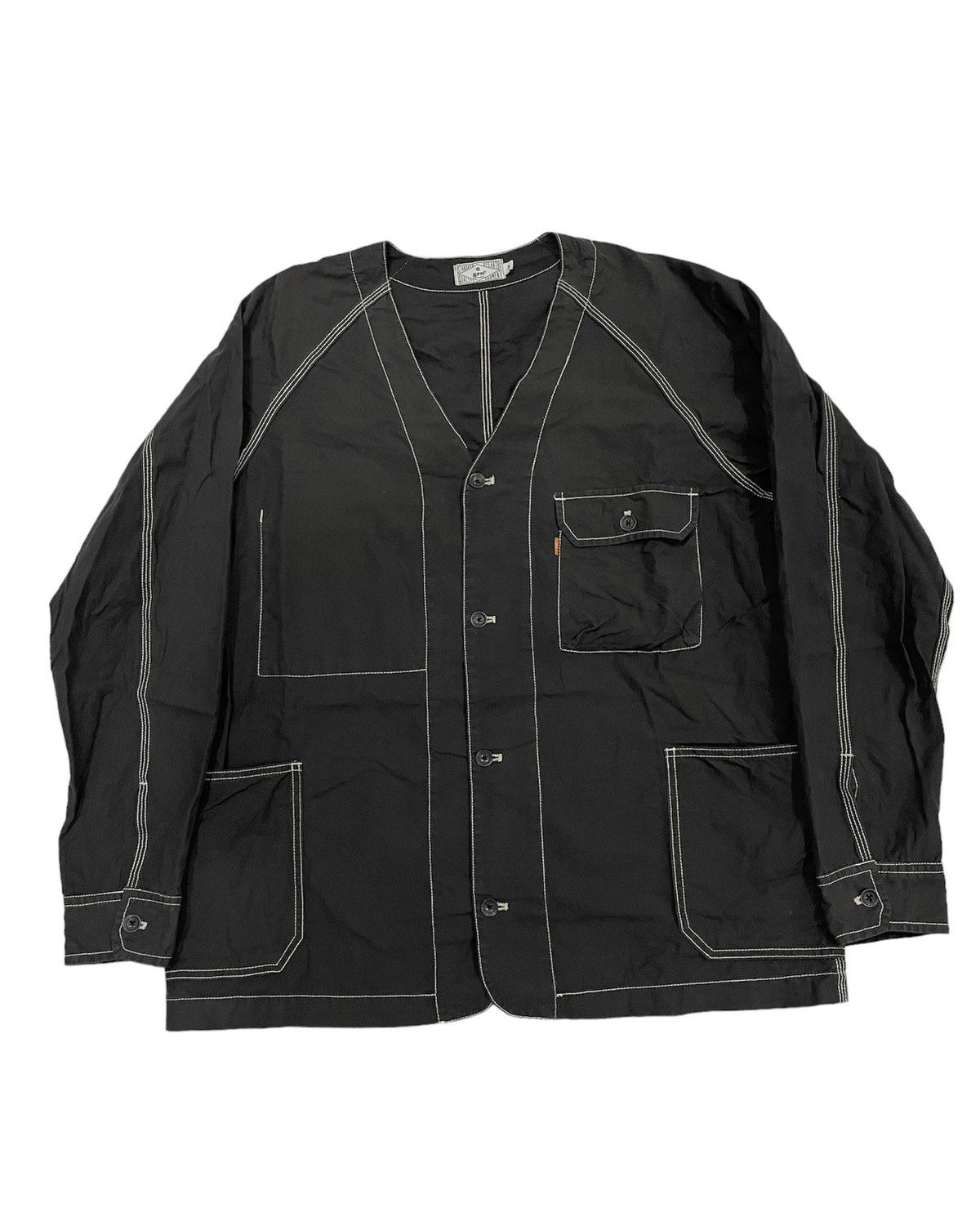 image of Archival Clothing x Grn Tokyo Inspired By Levi’S Type-1 Chore Jacket Utility Super Black (Size Larg