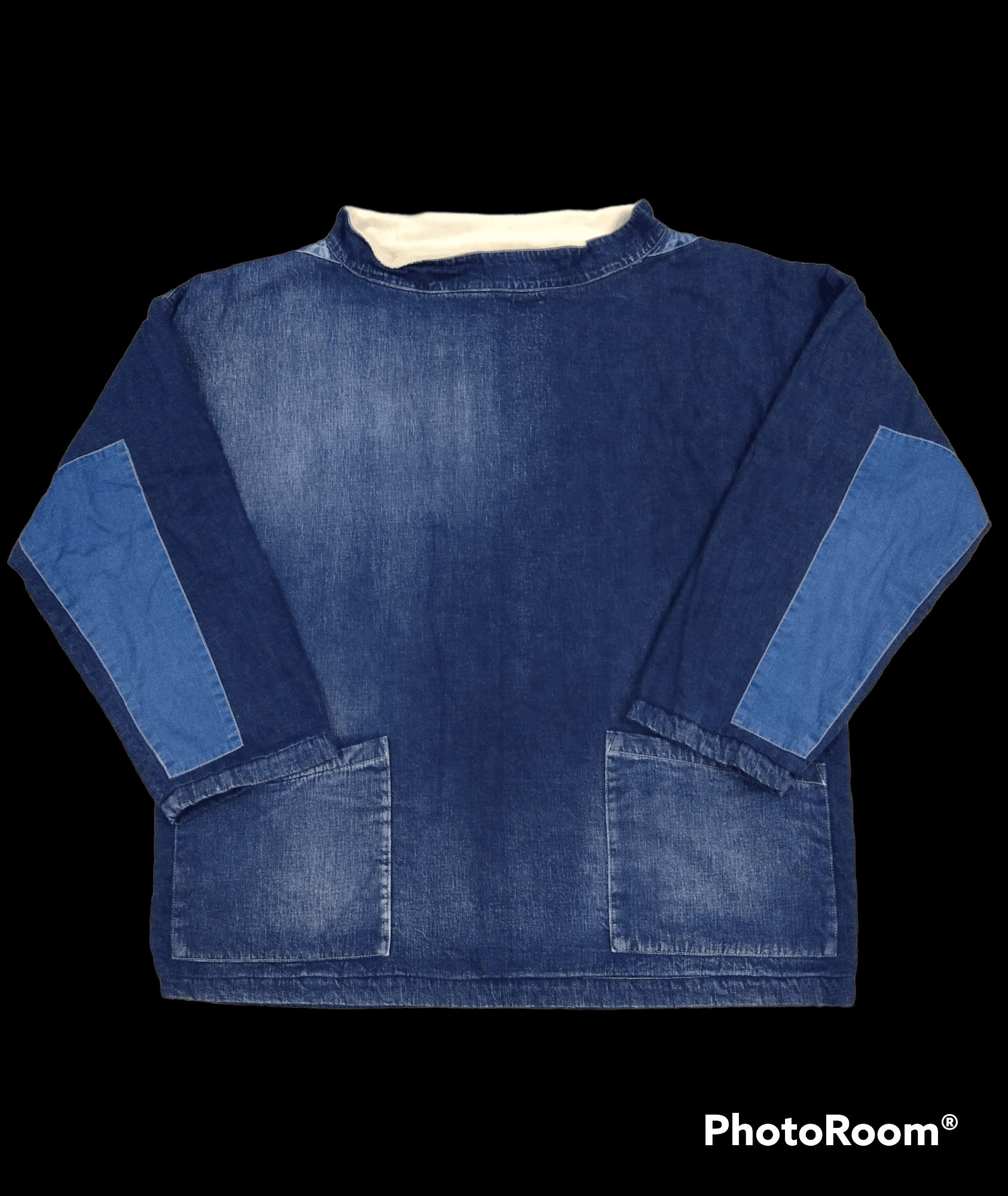 image of Baggy Indigo Fleece Masterkey Pacthwork Inspired Kapital, Men's (Size Medium)