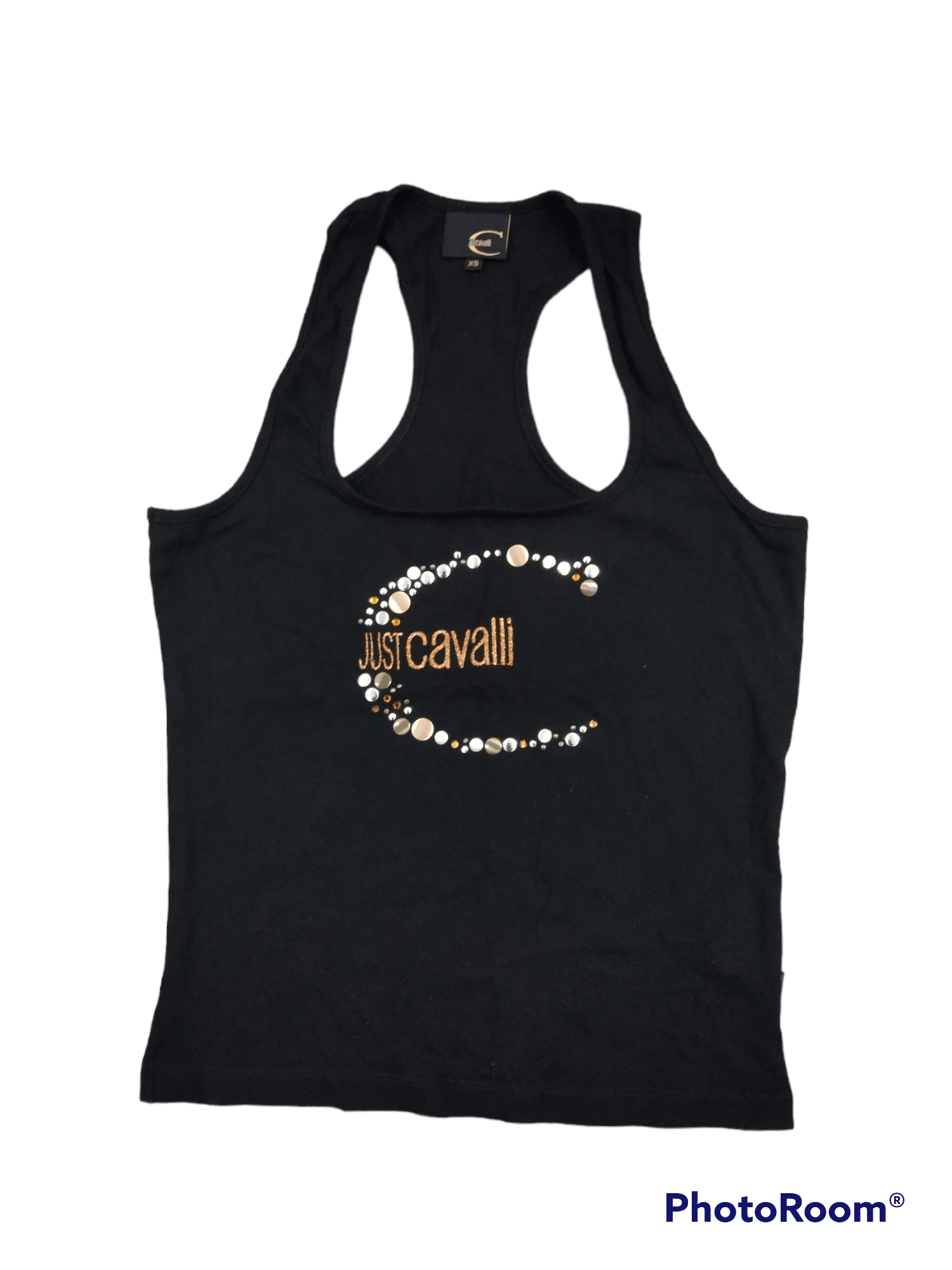 JUST CAVALLI BLACK SLEEVELESS