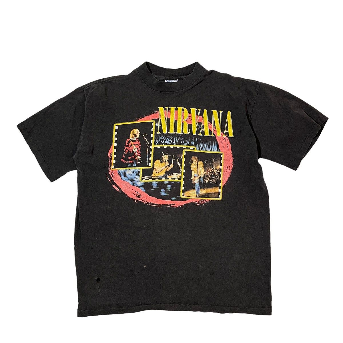 image of Band Tees x Nirvana 1997 Nirvana All Sport Tee in Black, Men's (Size XL)