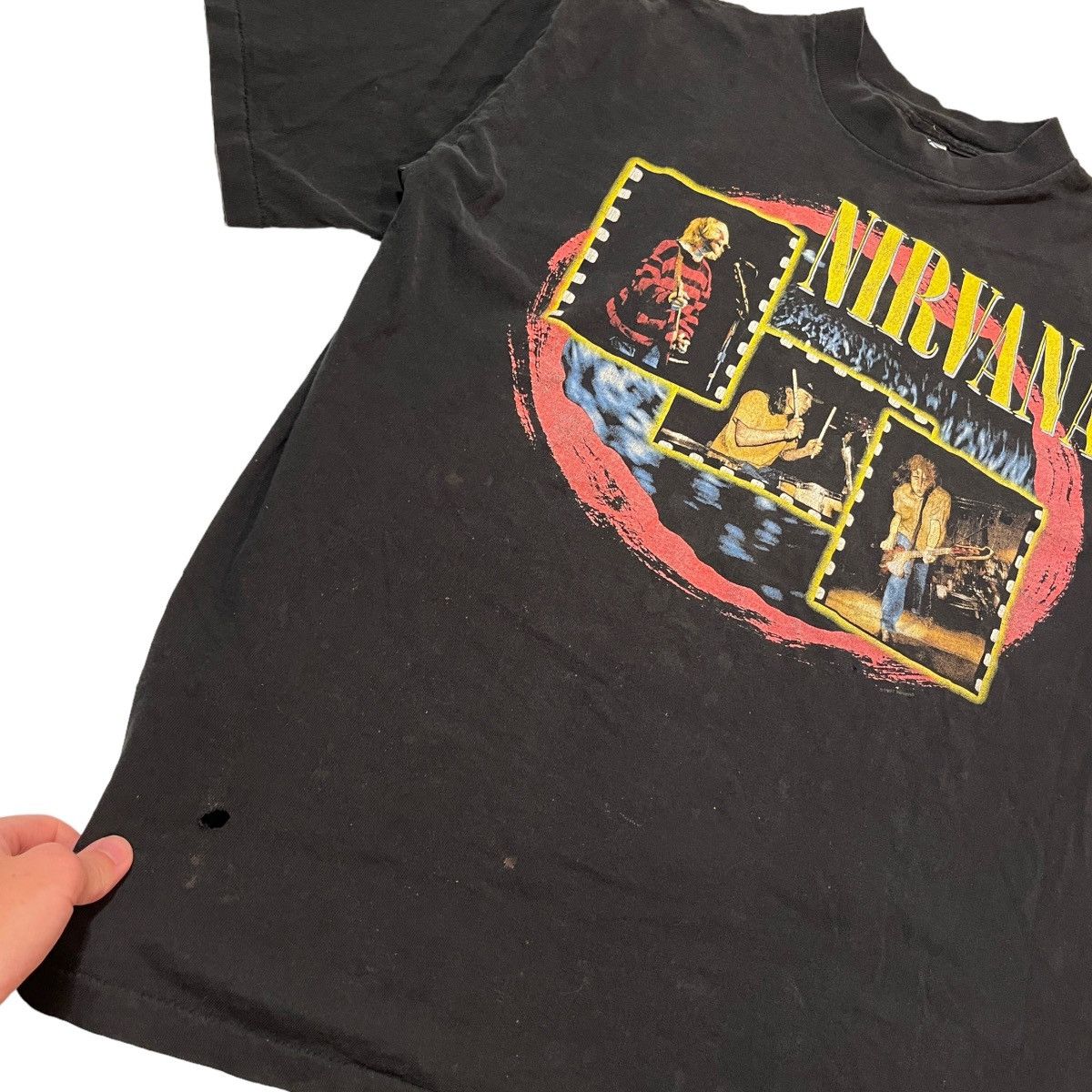 Band Tees × Nirvana × Vintage 1997 Nirvana All Sport Tee Size US XL / EU 56 / 4 - 2 Thumbnail